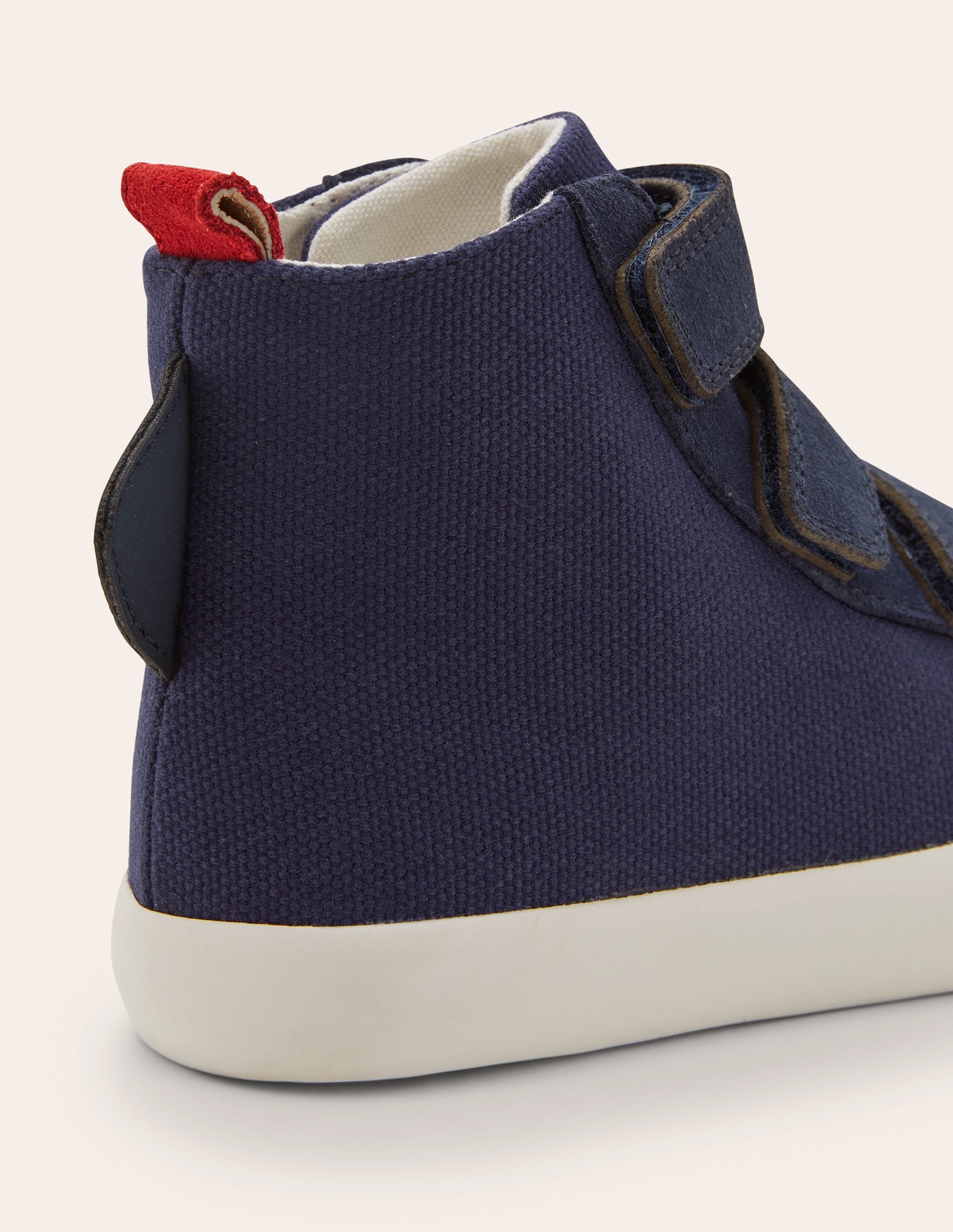 Navy Shark High Top Trainers-College Navy - Image 3