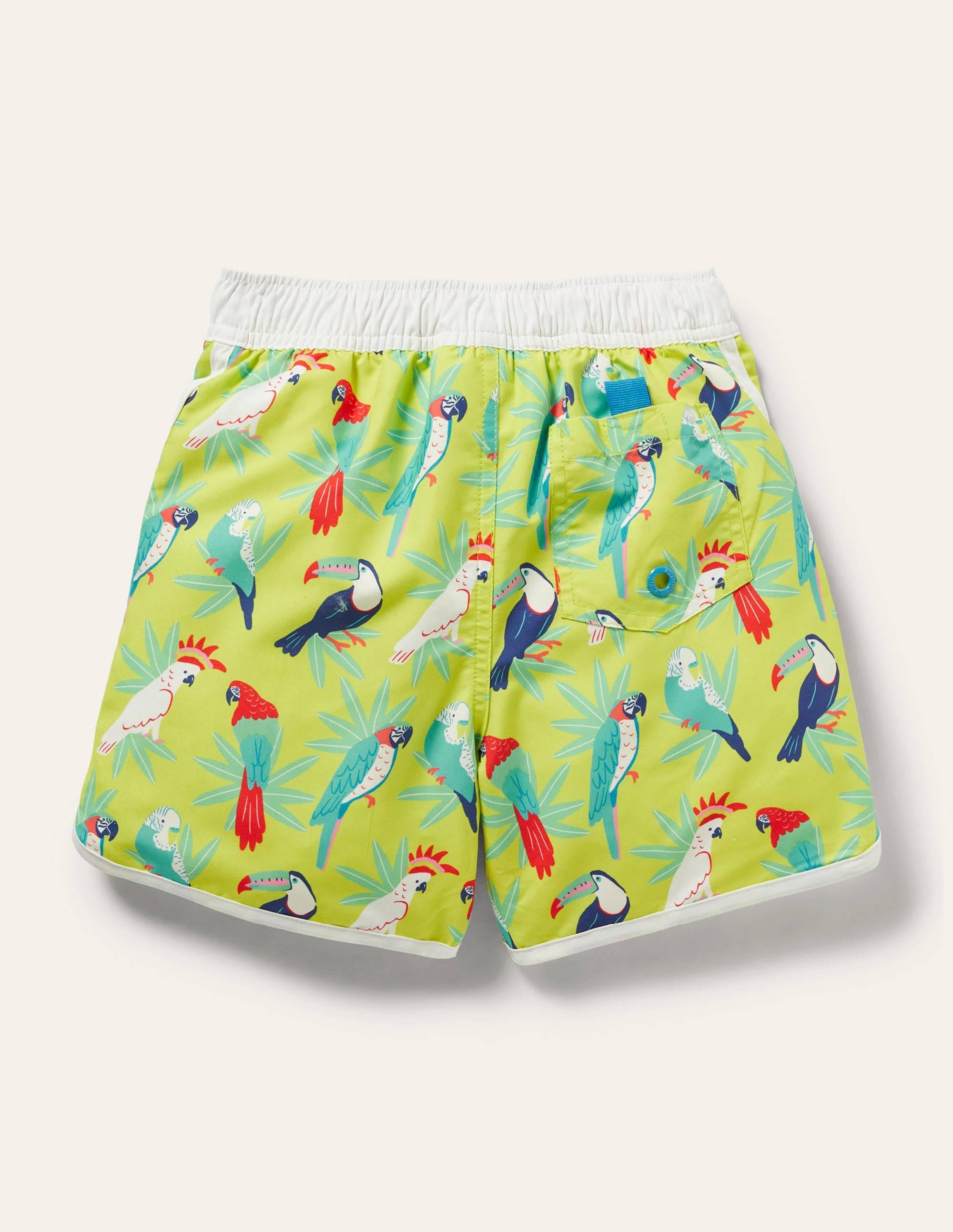 Surf Shorts-Yellow Tropical Toucans - Image 2