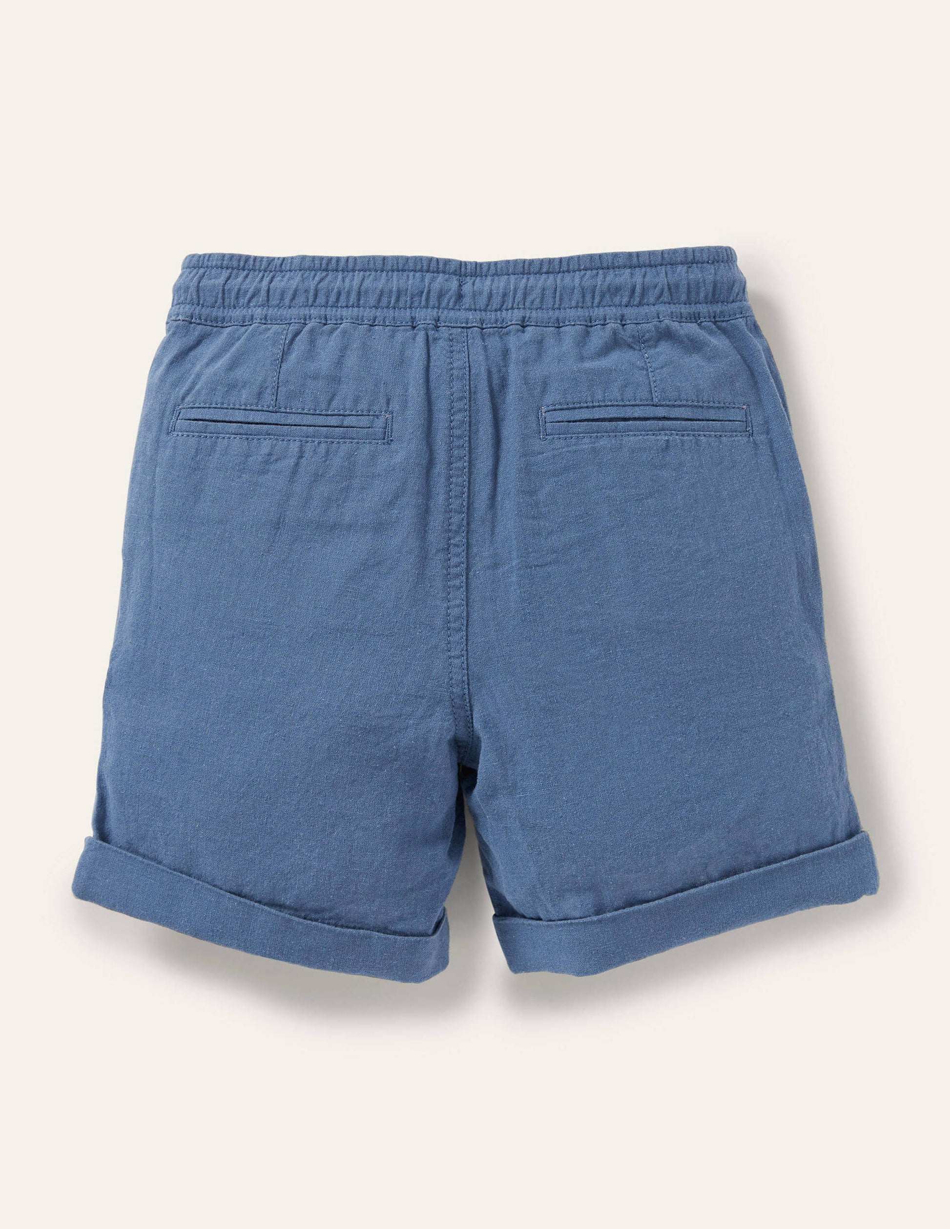 Smart Roll-Up Shorts-Chambray-2