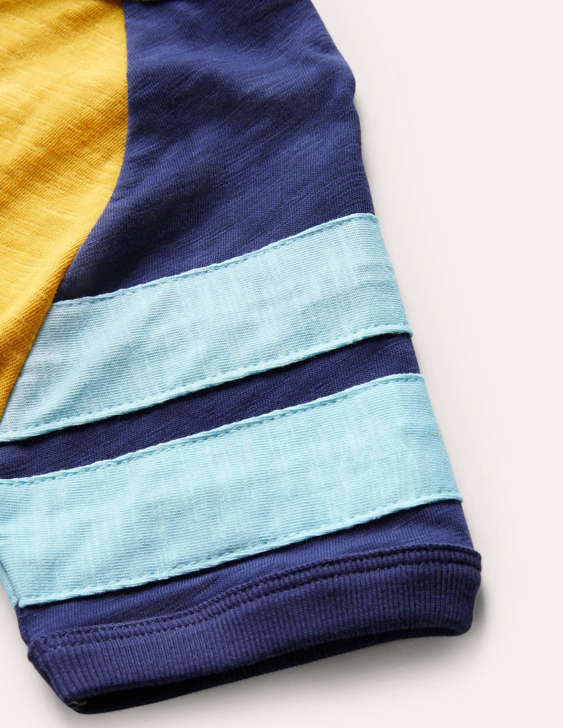 Colourblock Raglan T-shirt-Daffodil Yellow/Starboard Blue-3