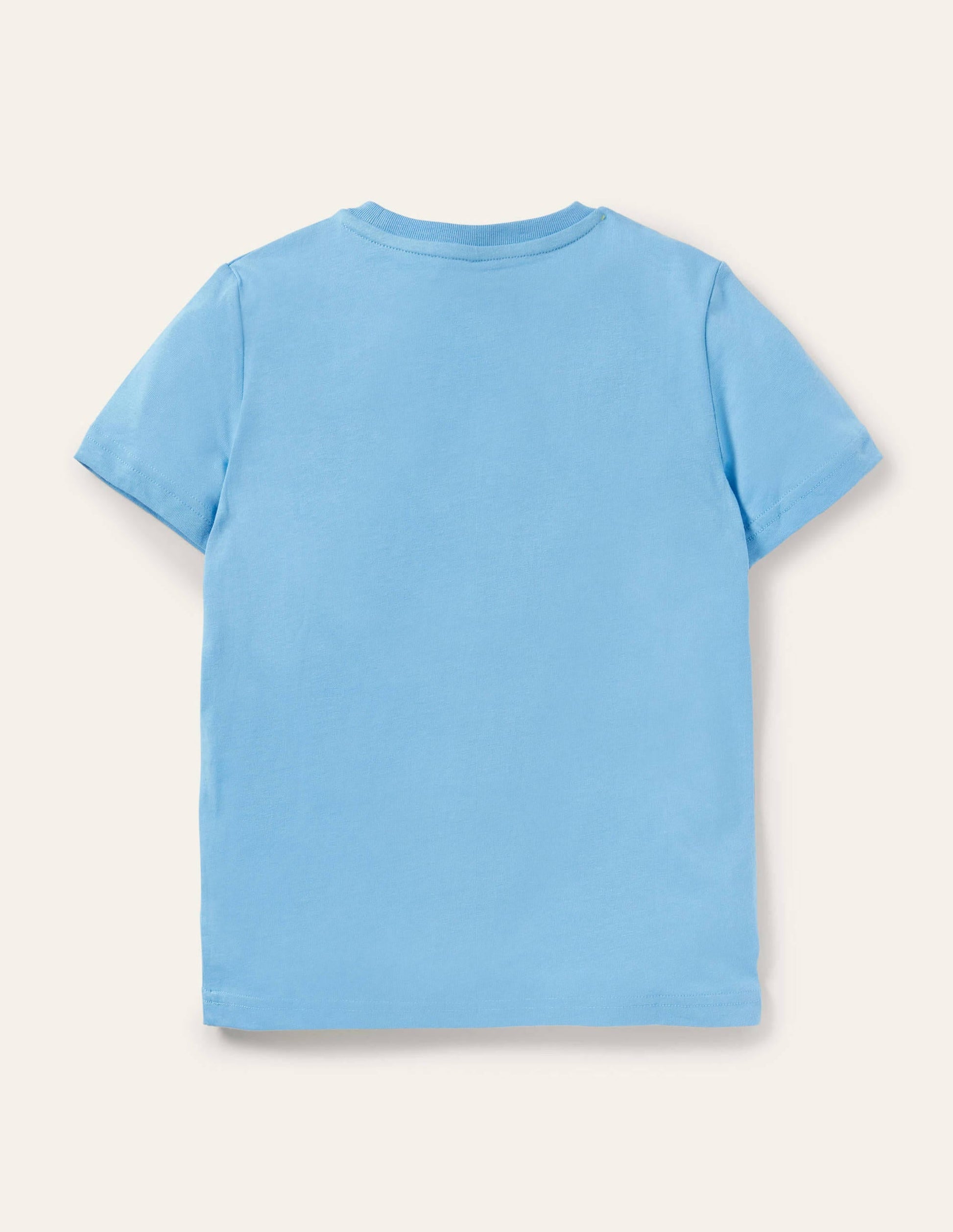 Graphic Grid T-shirt-Surfboard Blue Animals-2