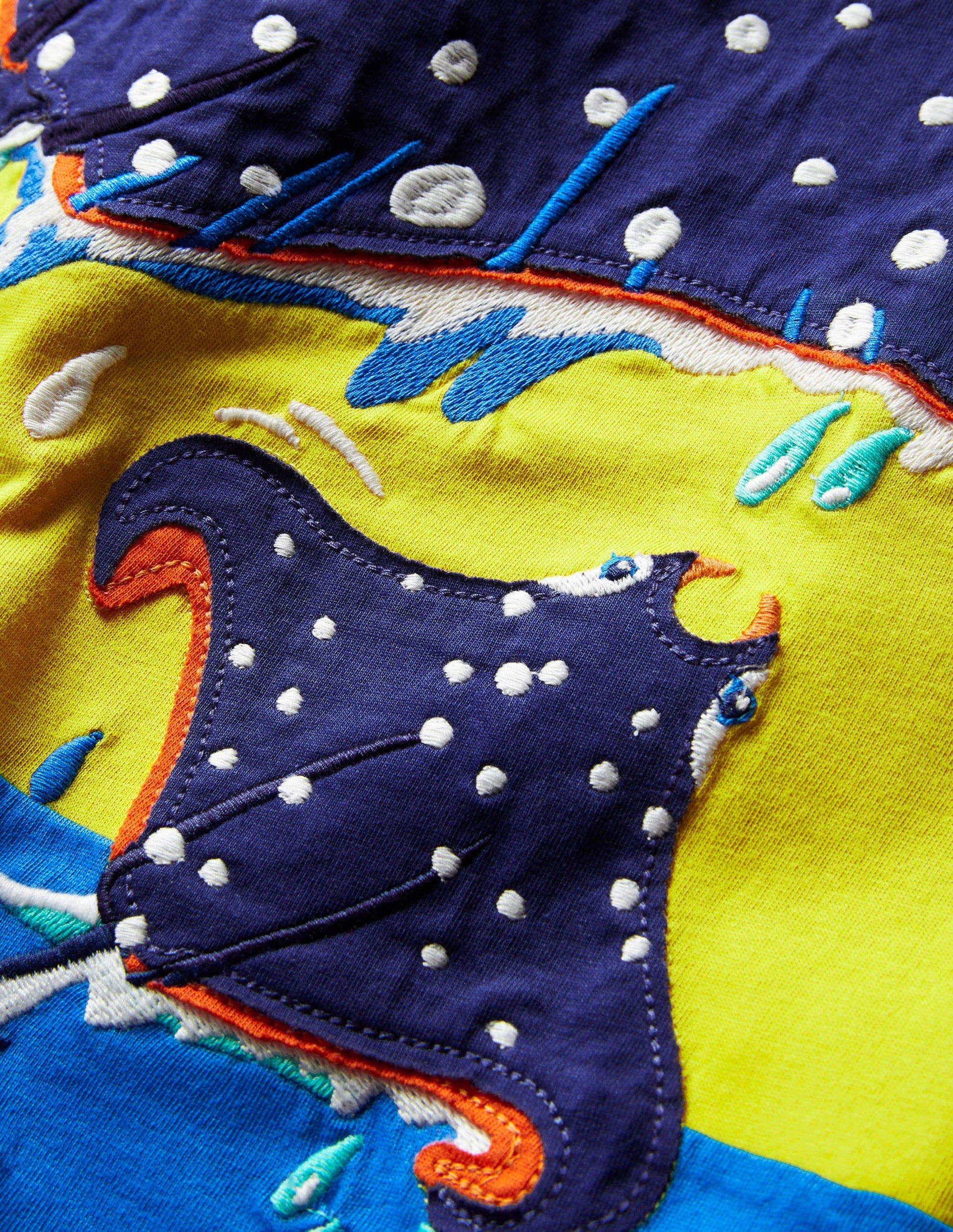 Underwater Animal T-shirt-Maximillion Yellow Mantaray-3
