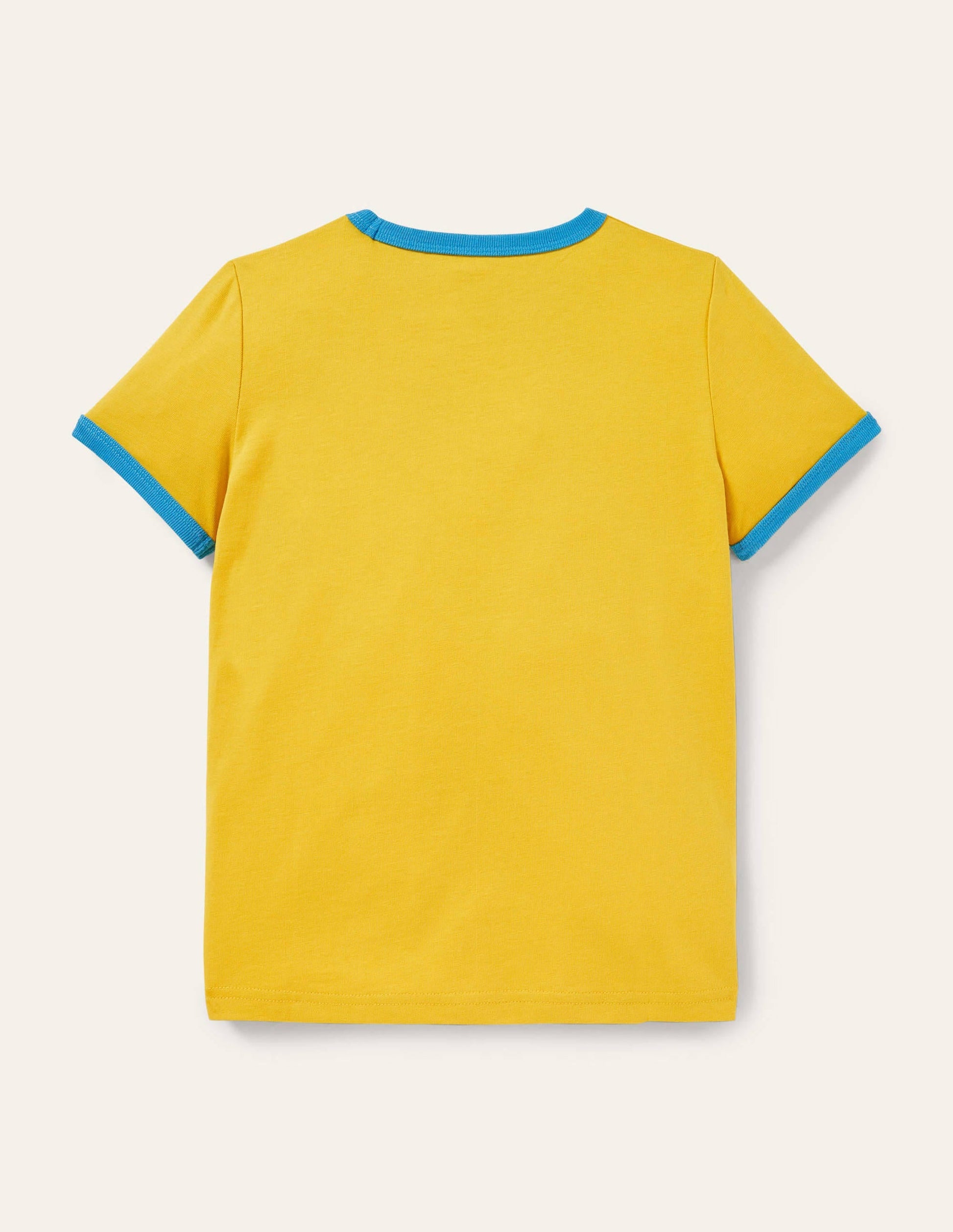 Printed Logo Ringer T-shirt-Daffodil Yellow Spider-2