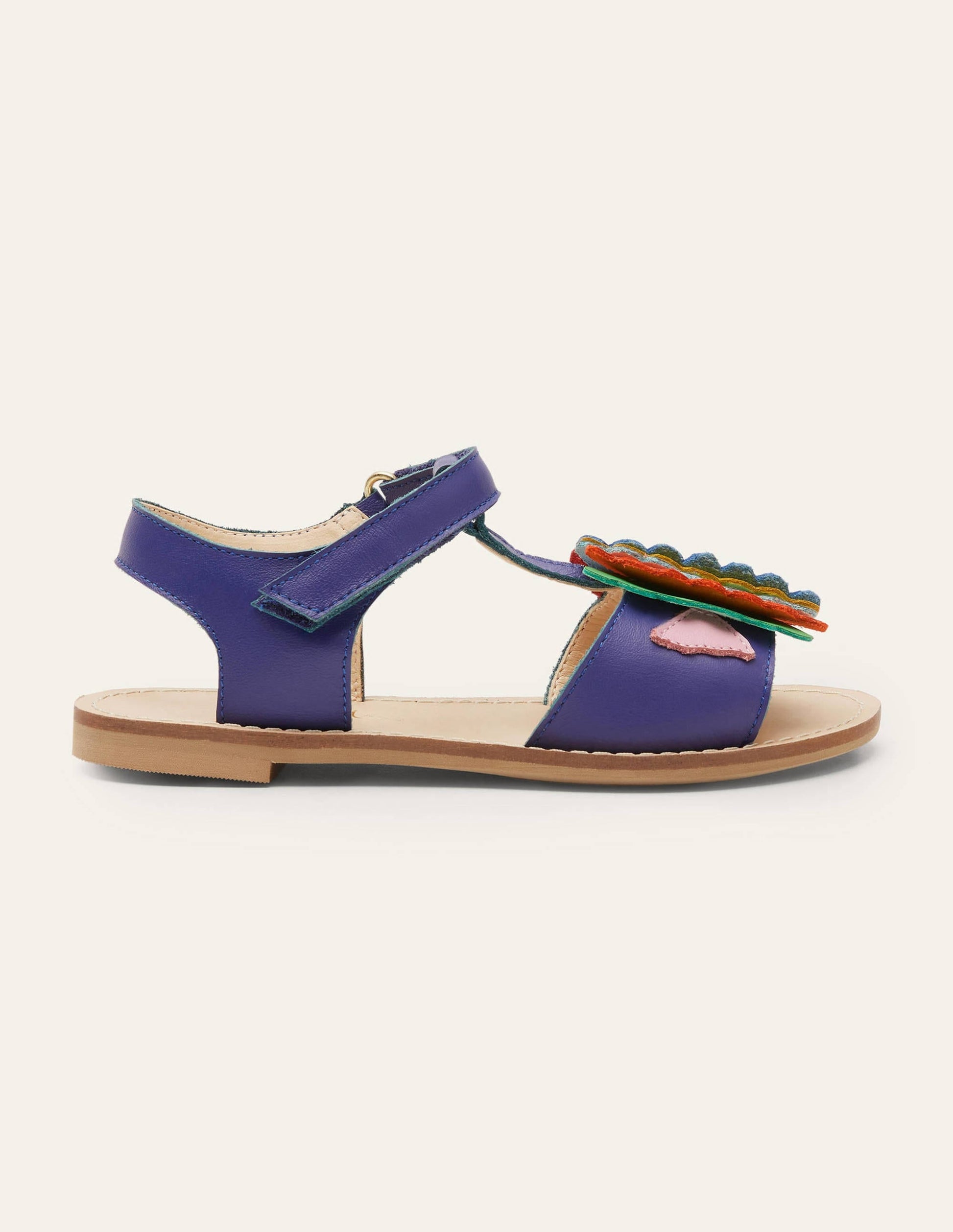 Fun Leather Sandals-Multi Fish-2
