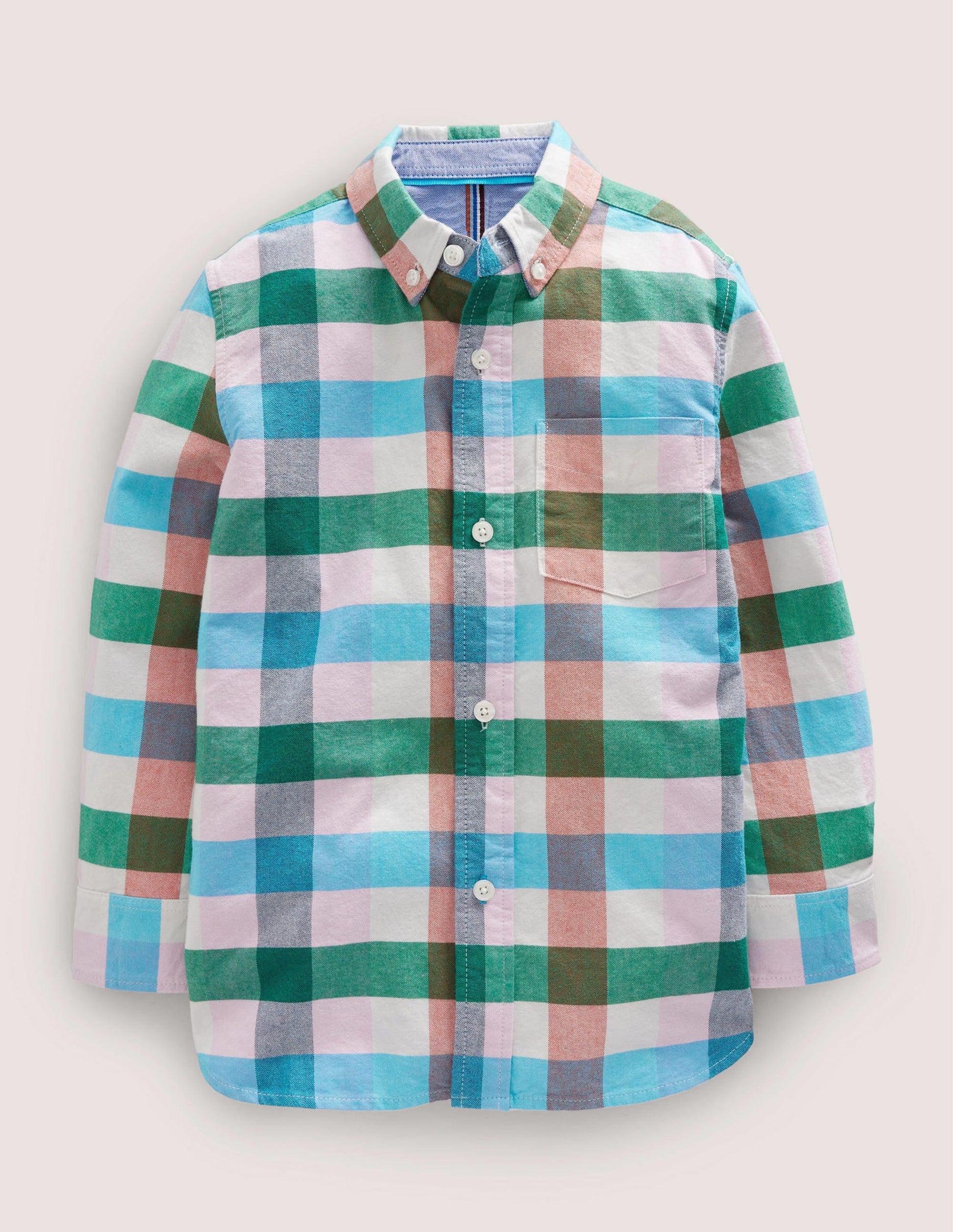 Oxford Shirt-Bonbon / Periwinkle-1