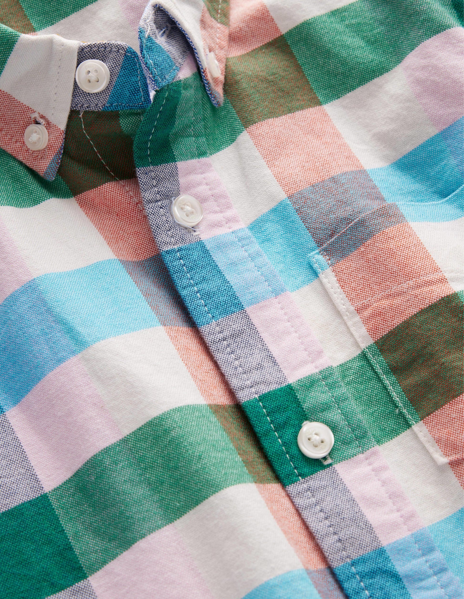 Oxford Shirt-Bonbon / Periwinkle-3
