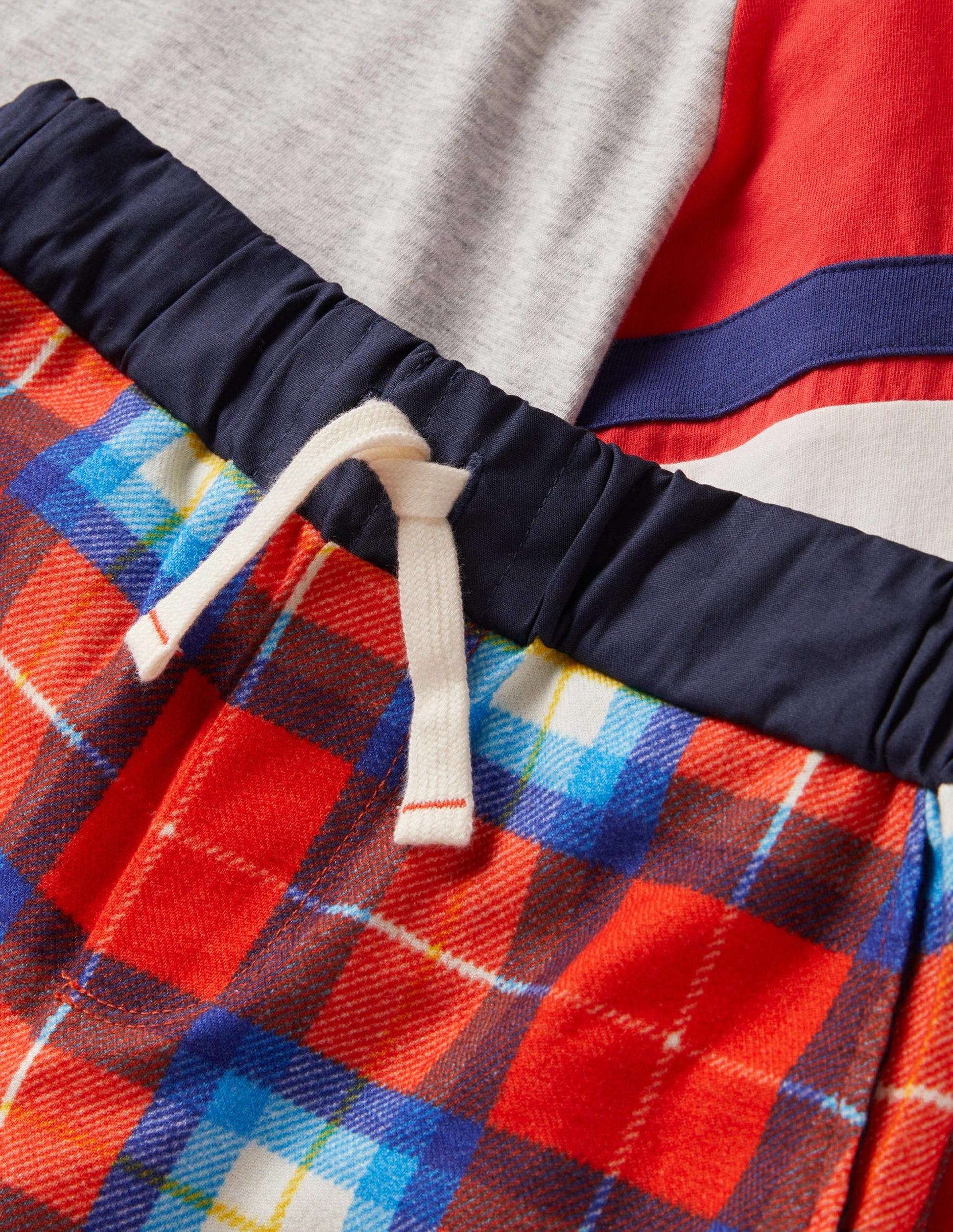 Cosy Brushed Pyjama Set-Rockabilly Red Check-3