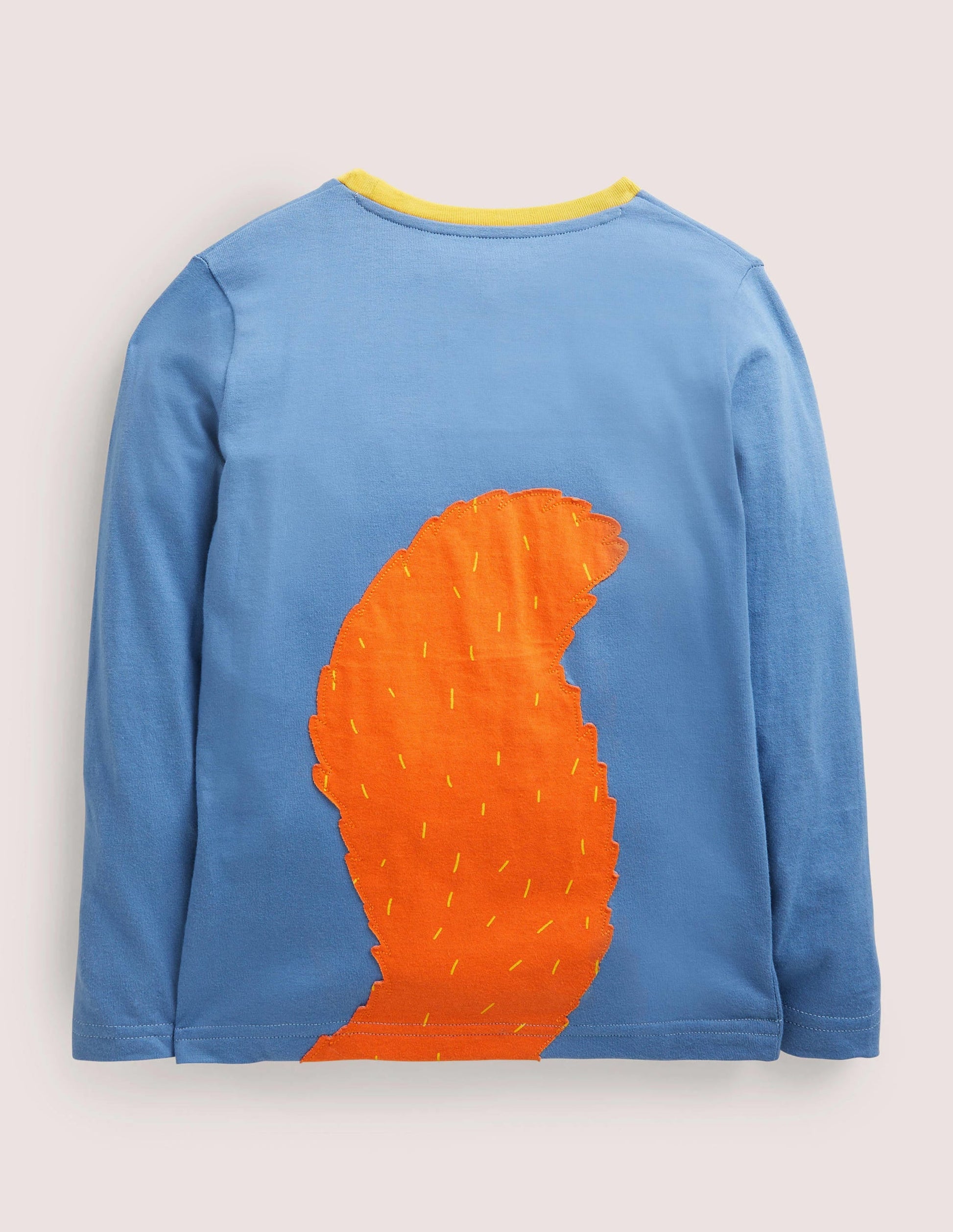 Front & Back Appliqué T-shirt-Riviera Blue Squirrel-2