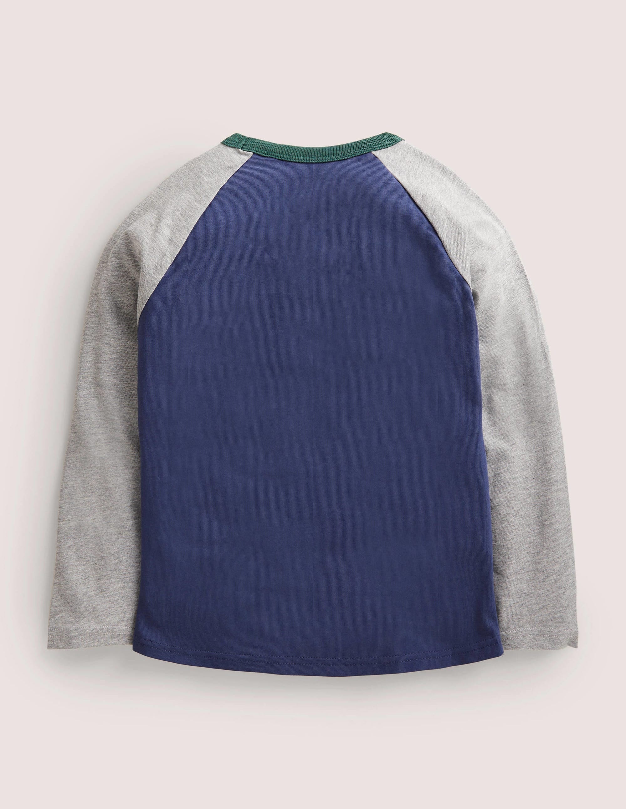 Festive Raglan T-shirt-College Navy Rockin' Robin - Image 2