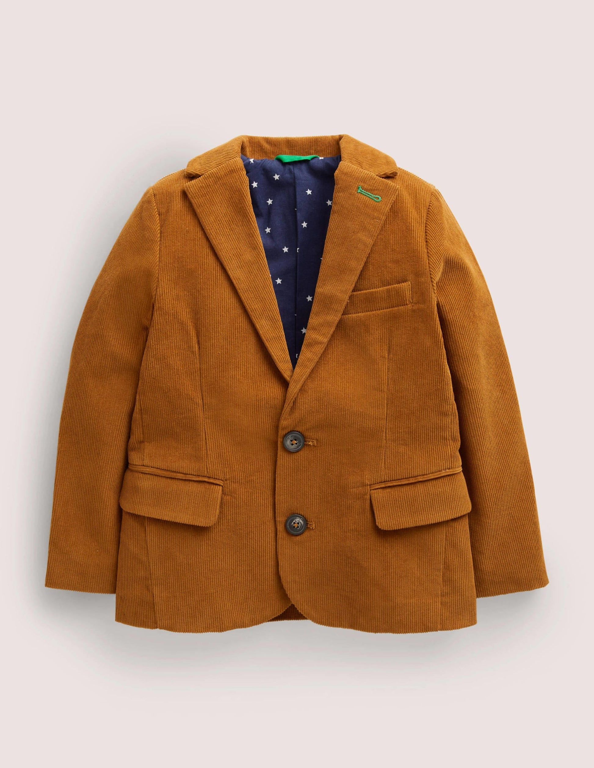 Brown Cord Party Blazer-Butterscotch Brown Cord-1
