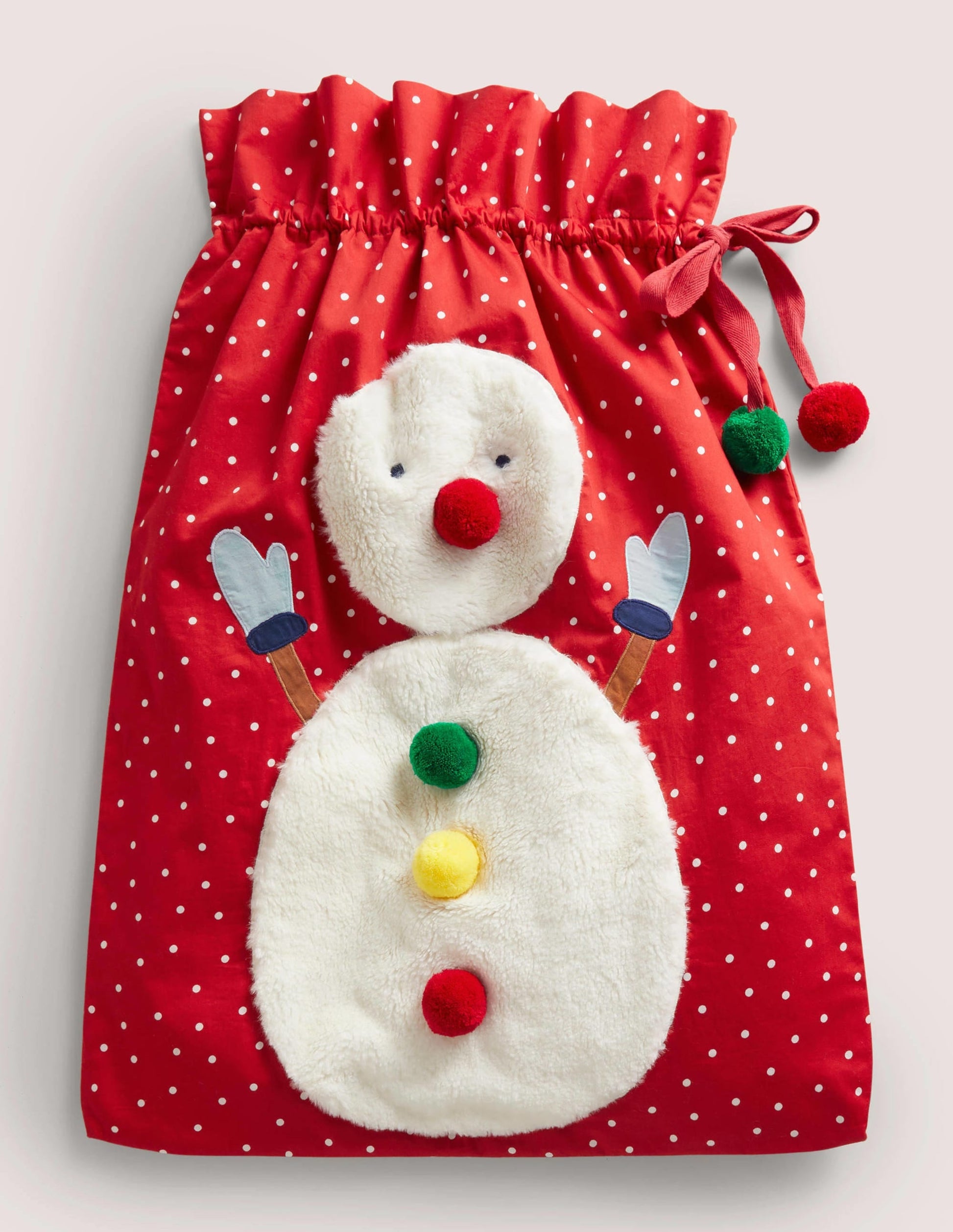 Red Snowman Christmas Sack-Red Snowman-1
