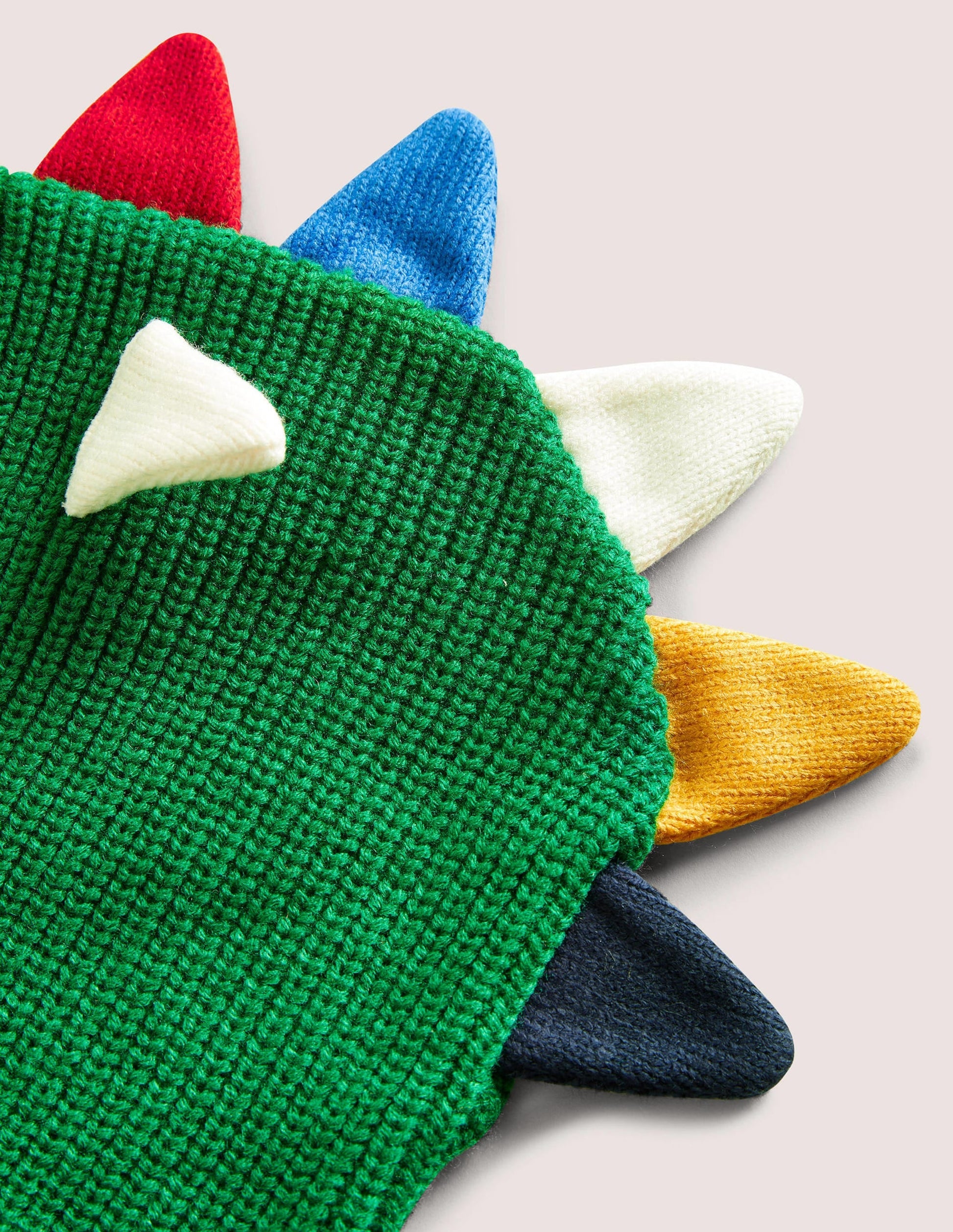 Knitted Hat-Green Dinosaur-2