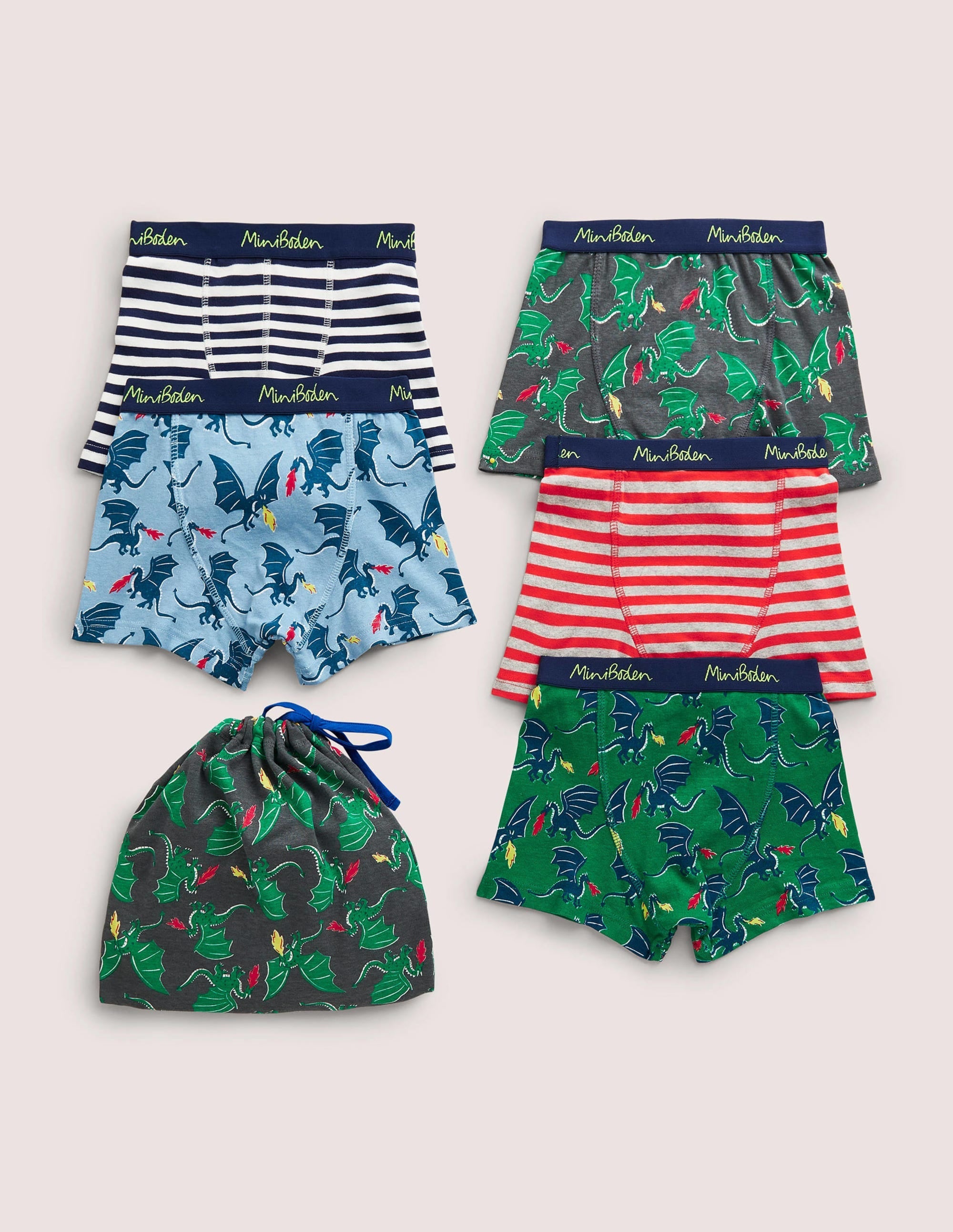 Boxers 5 Pack-Highland Green Dragon - Image 2