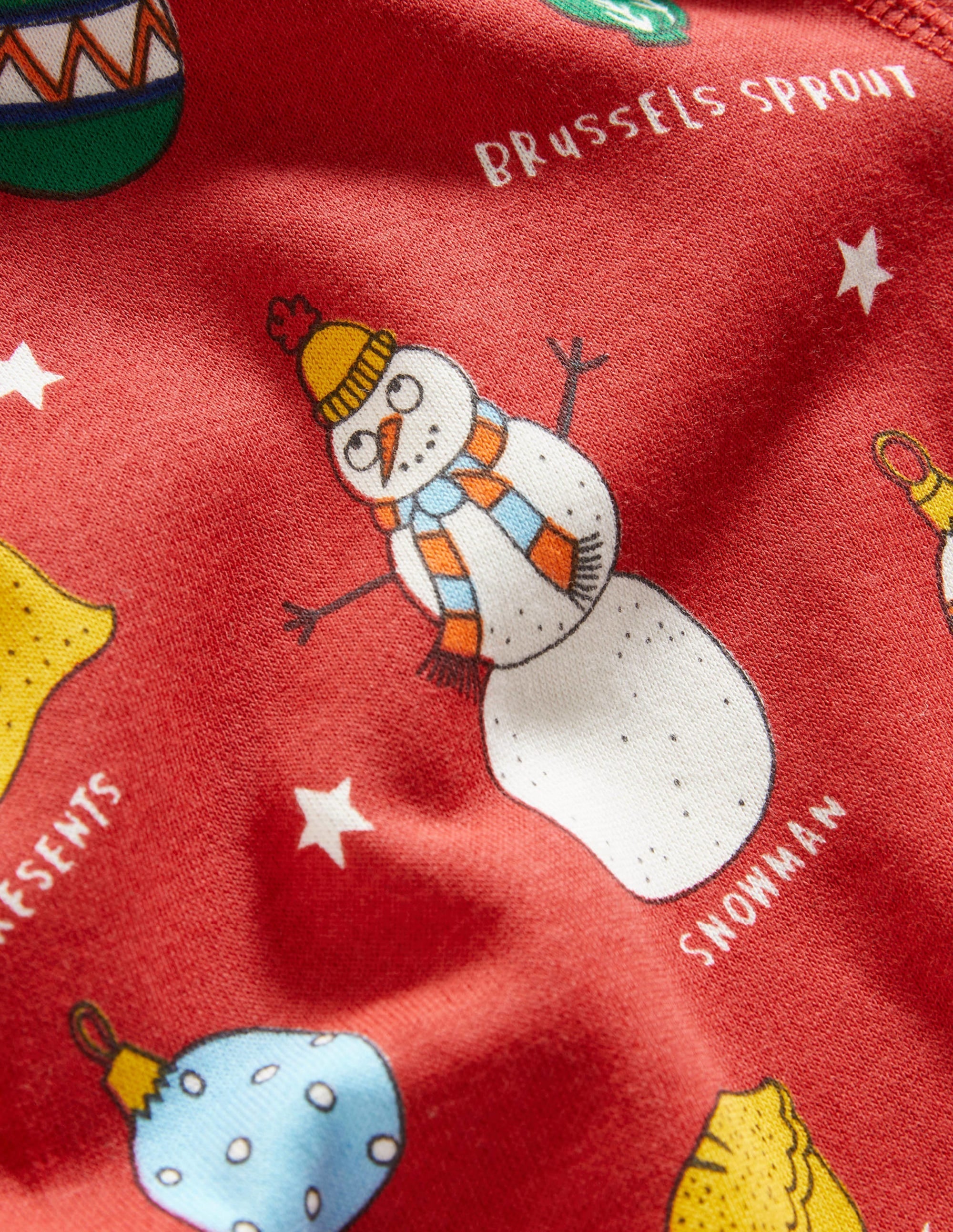 Printed Sweatshirt-Rockbilly Red Happy Christmas - Image 3