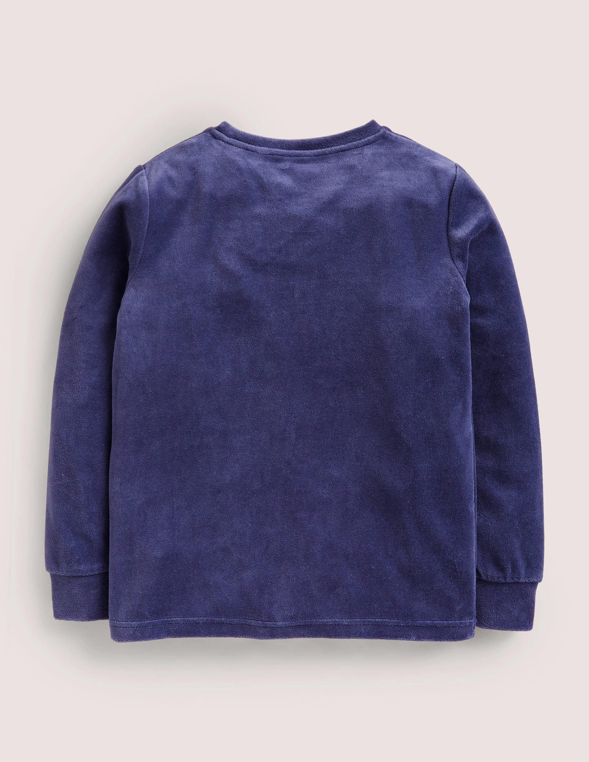 Jersey Velvet Appliqué T-shirt-Starboard Blue Lion-2
