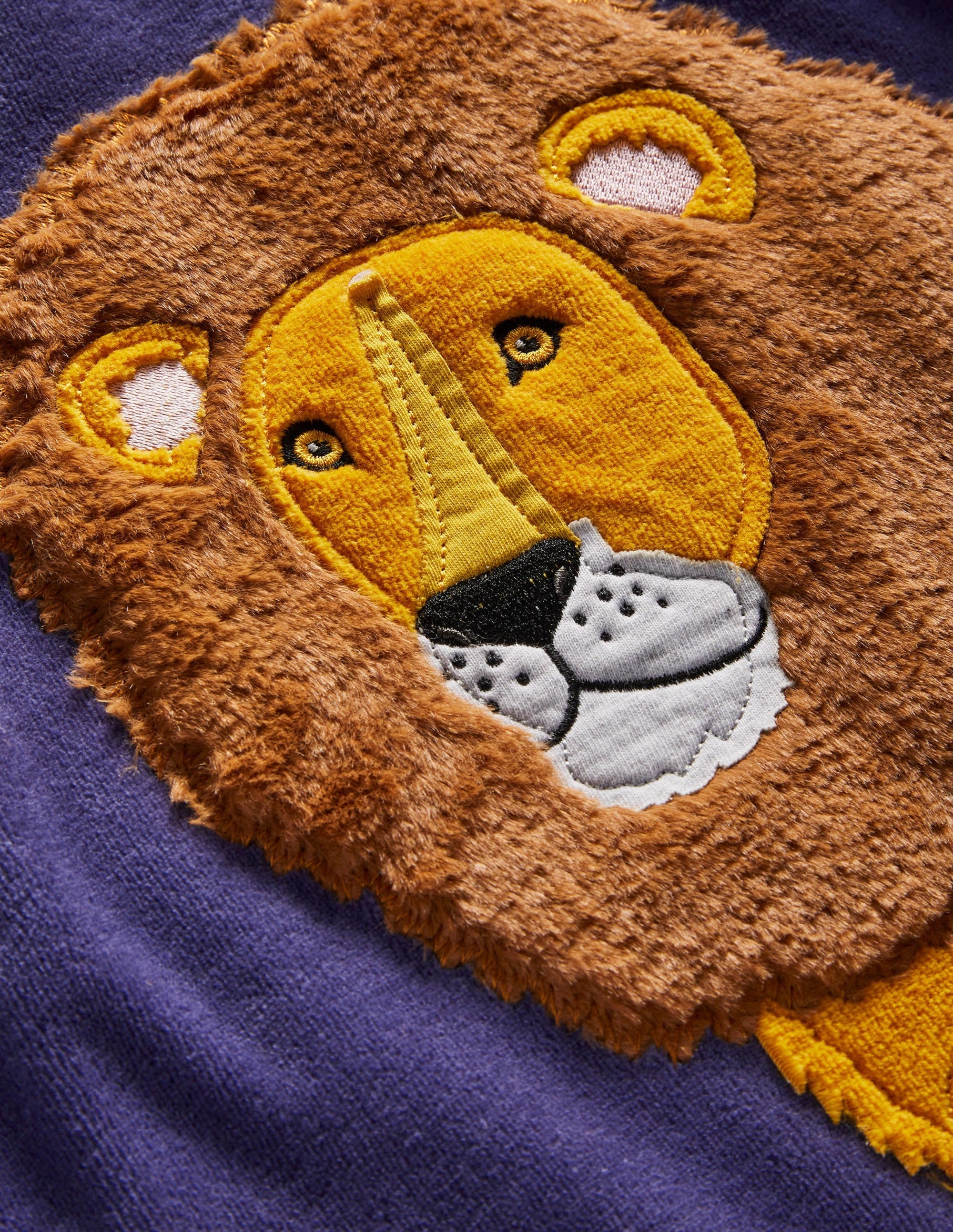 Jersey Velvet Appliqué T-shirt-Starboard Blue Lion - Image 3