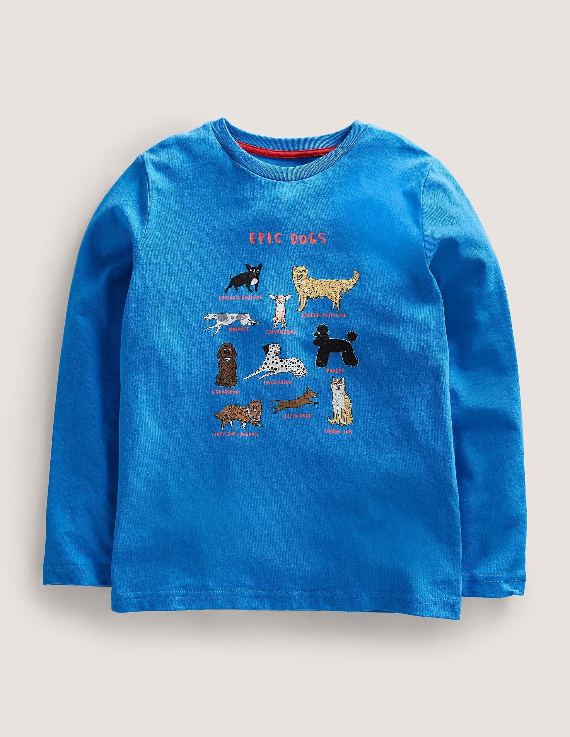 Logo Grid T-shirt-Moroccan Blue Epic Dogs-1