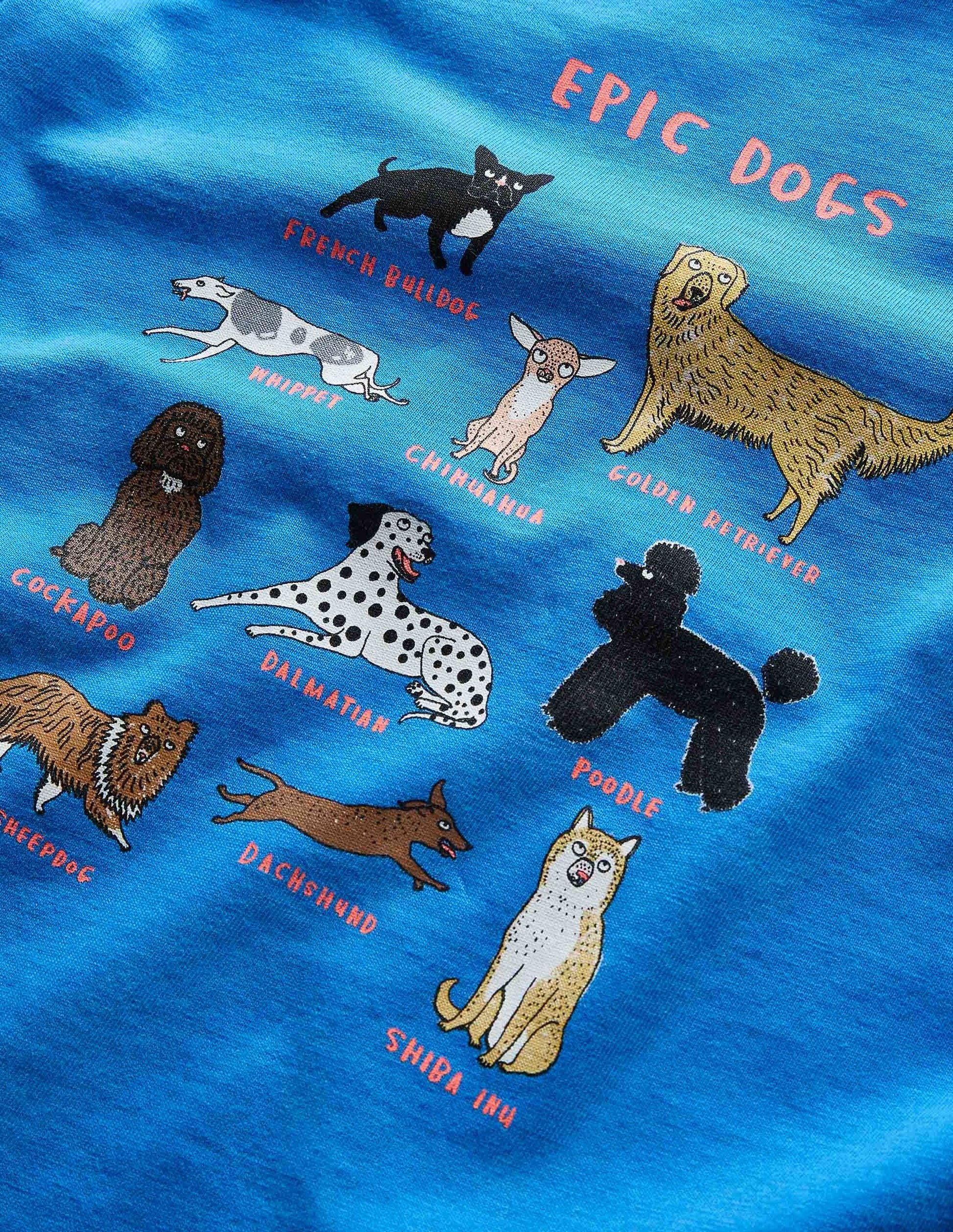 Logo Grid T-shirt-Moroccan Blue Epic Dogs-3