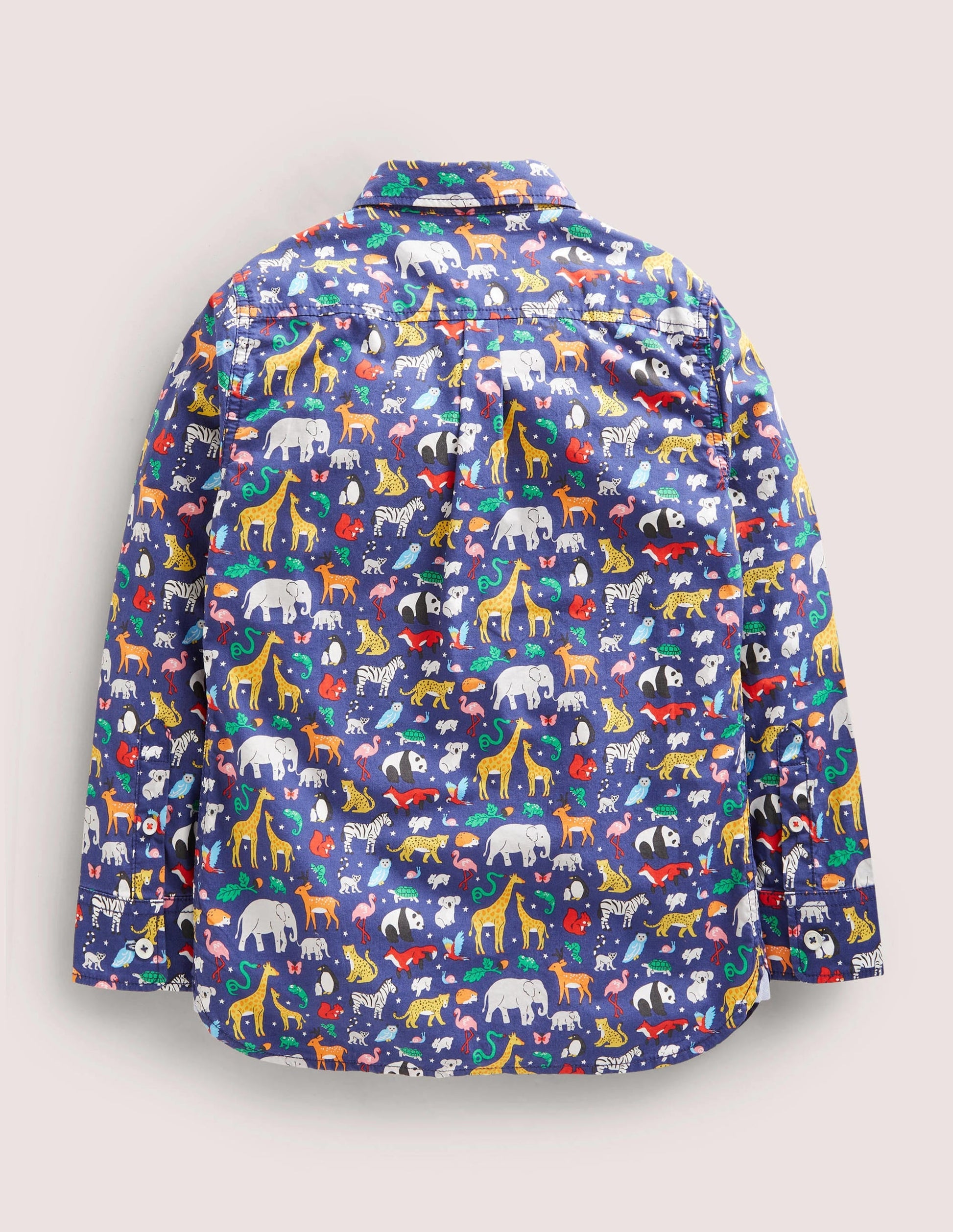 Casual Twill Shirt-Starboard Blue Animals-2