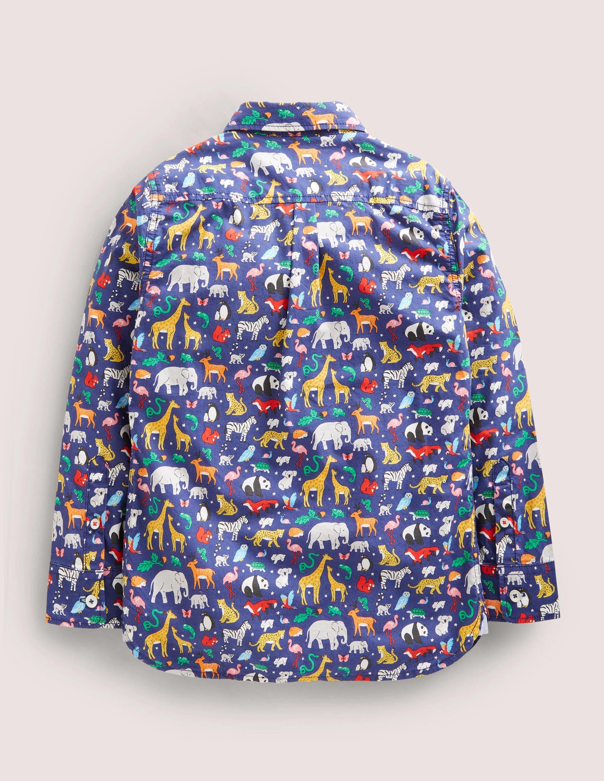 Casual Twill Shirt-Starboard Blue Animals - Image 2