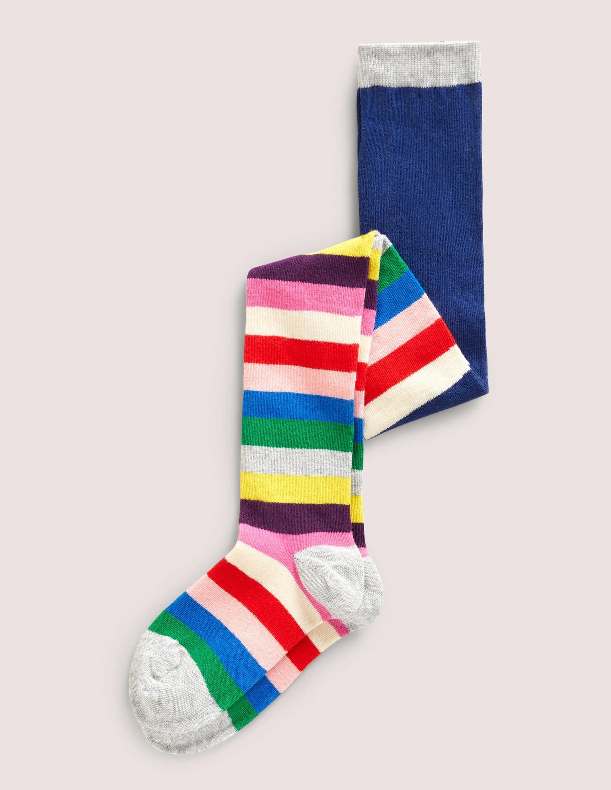 Patterned Tights-Rainbow Stripes-1