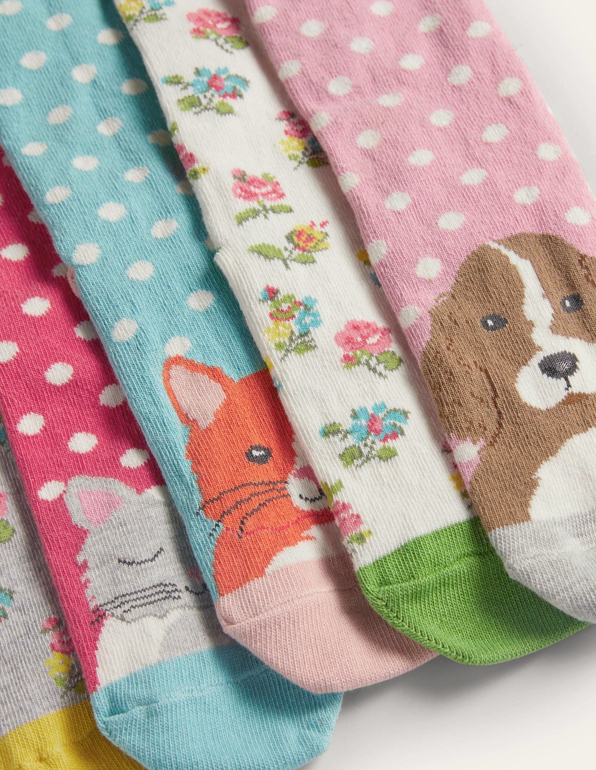 Socks 7 Pack-Multi Floral Pets-2