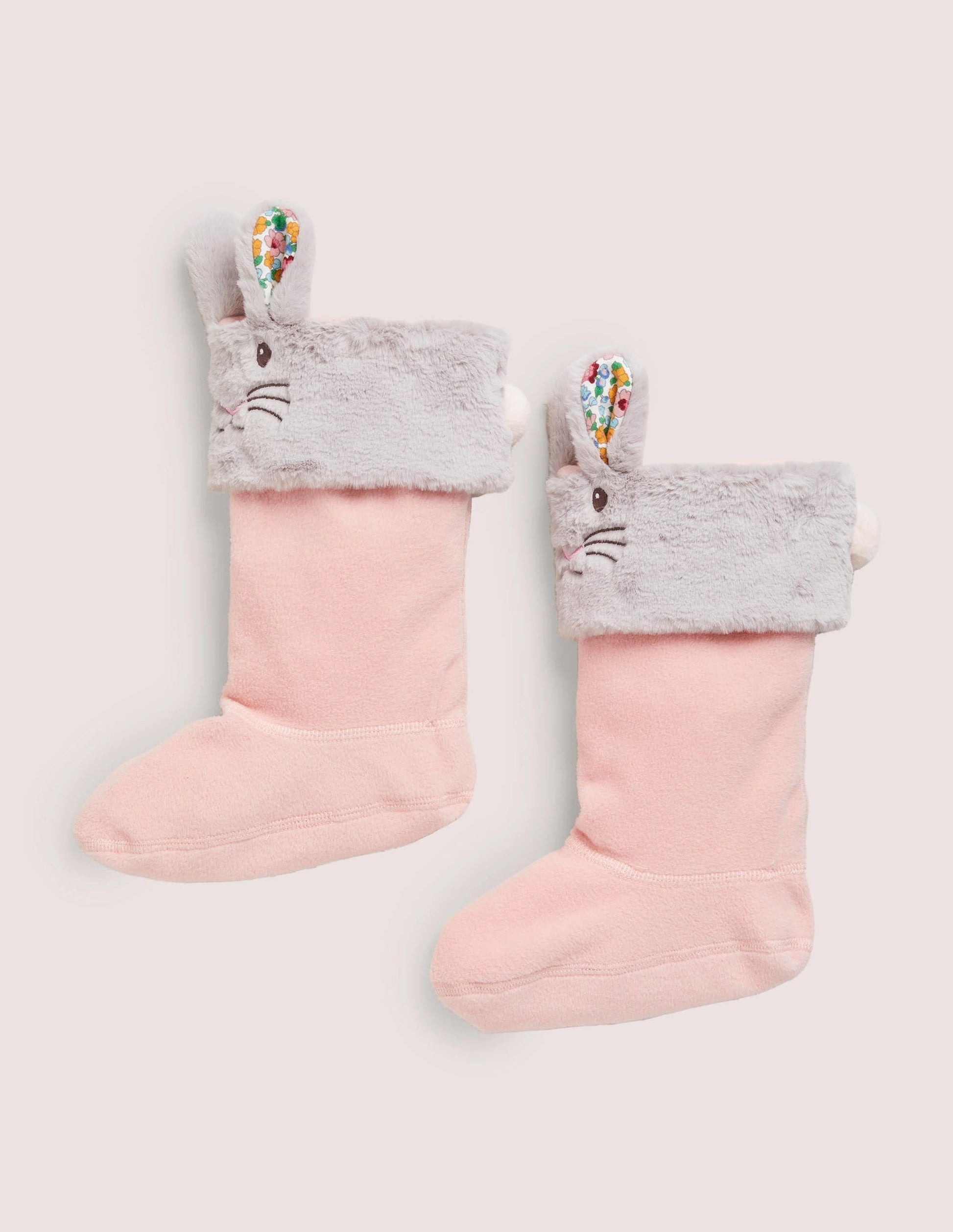 Wellie Socks-Pink Bunnies-1