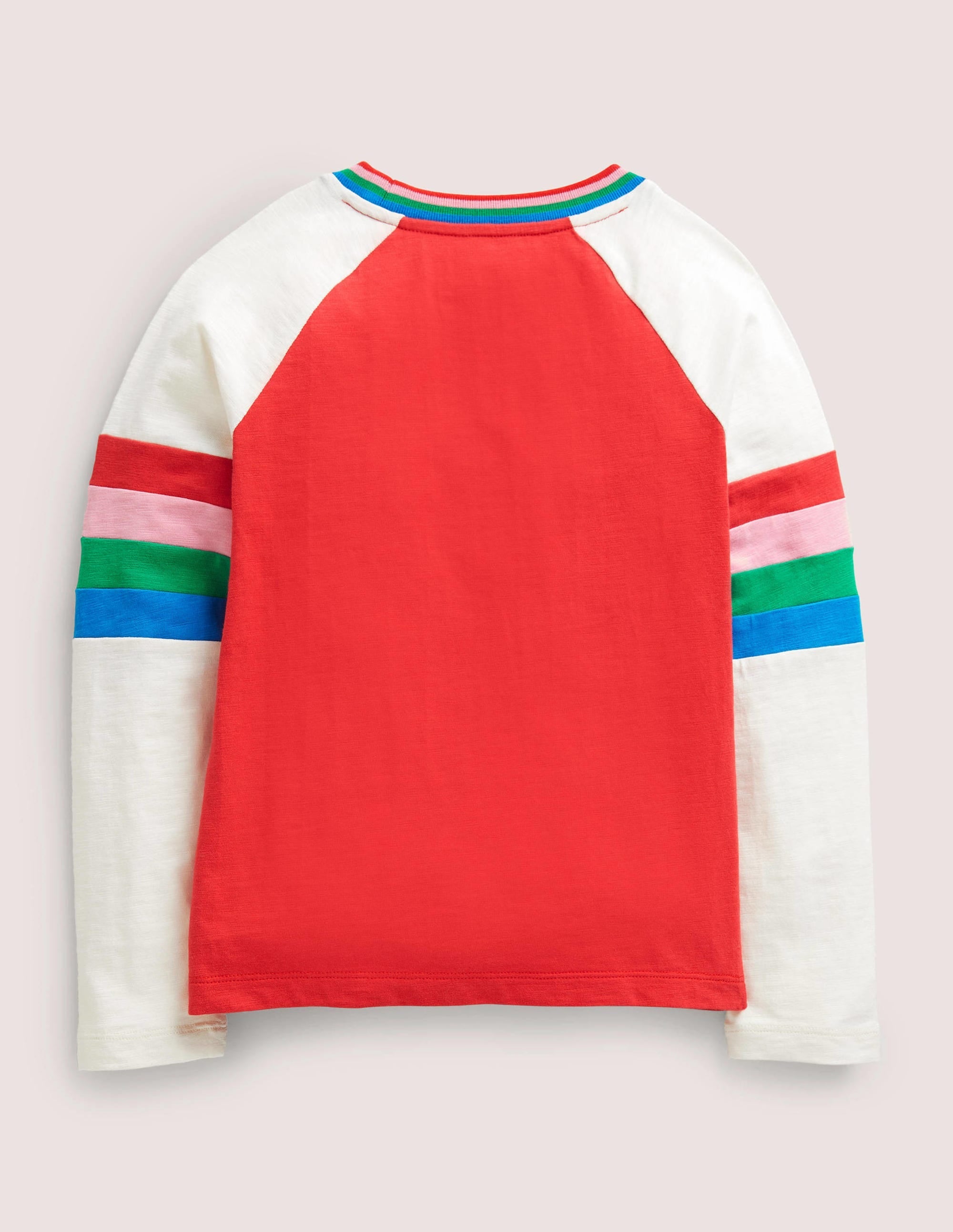 Slub Raglan T-shirt-Rockabilly Red - Image 2