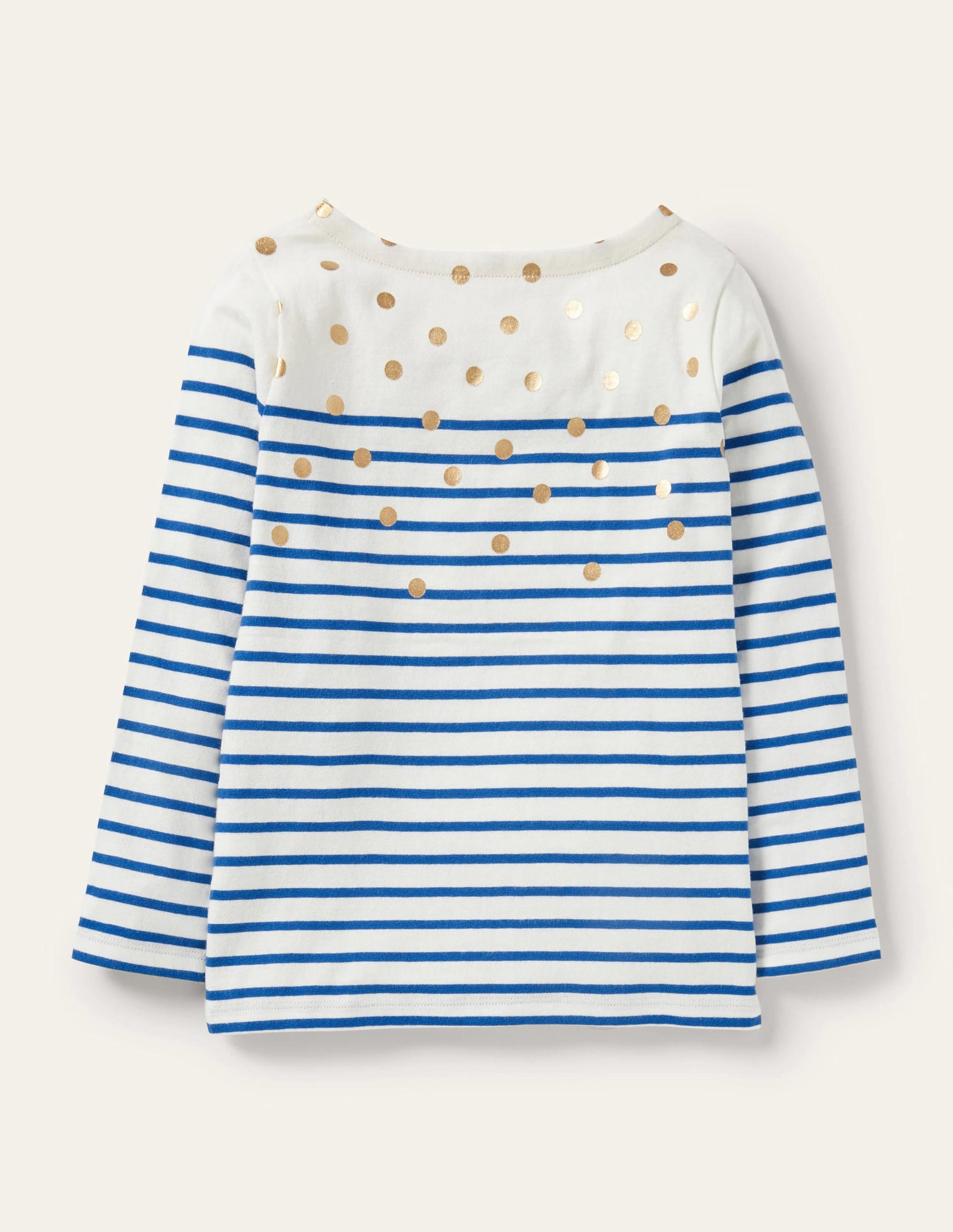 Fun Breton-Ivory/Bright Blue Gold Spot-2