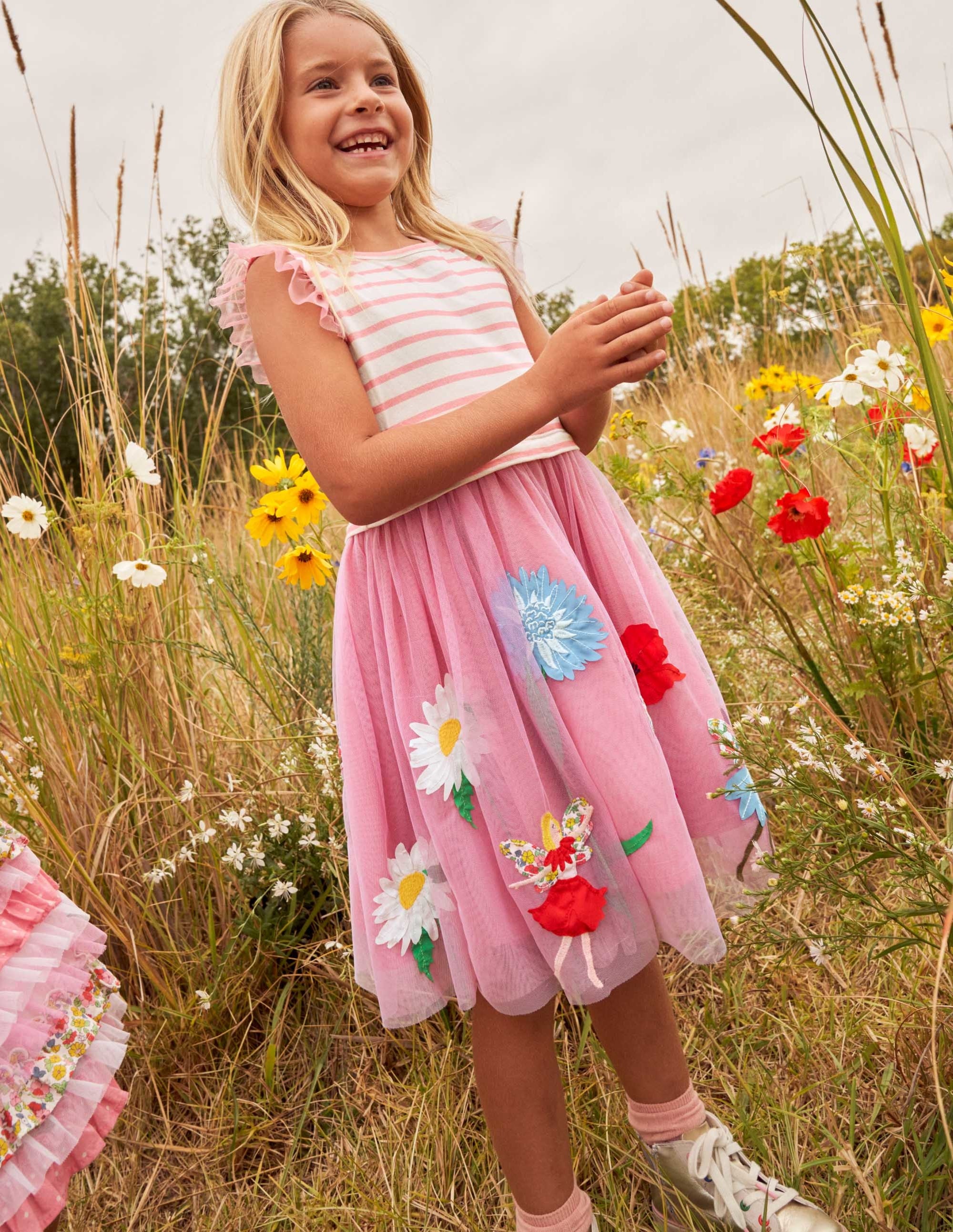 Tulle Dress-Formica Pink Flower Fairy - Image 4