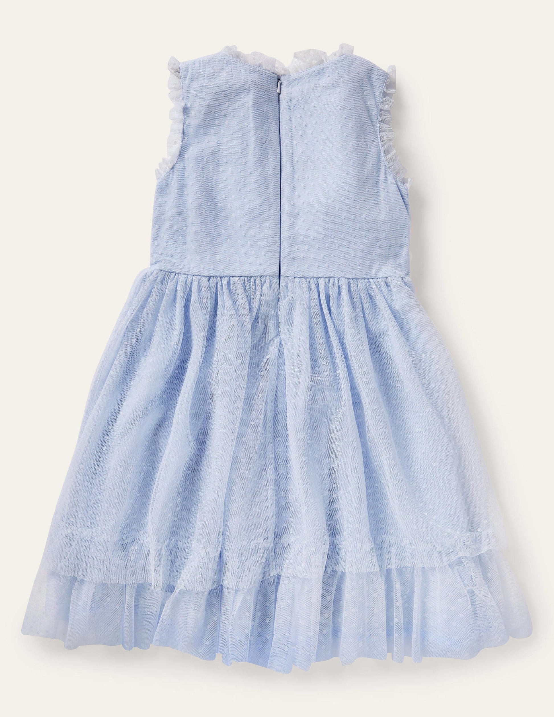 Floral Corsage Dress-Provence Blue-2
