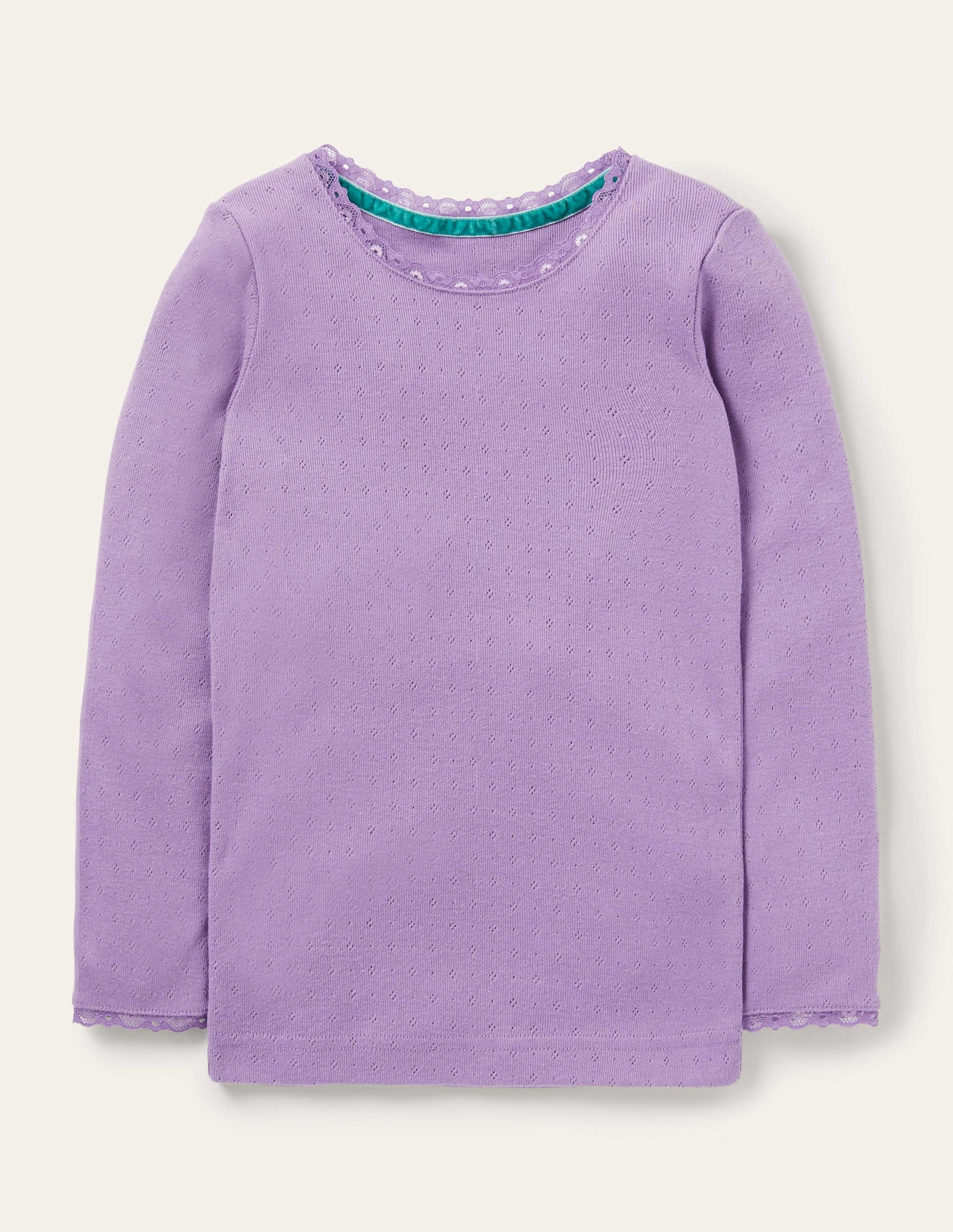 Supersoft Pointelle T-shirt-Aster Purple-1