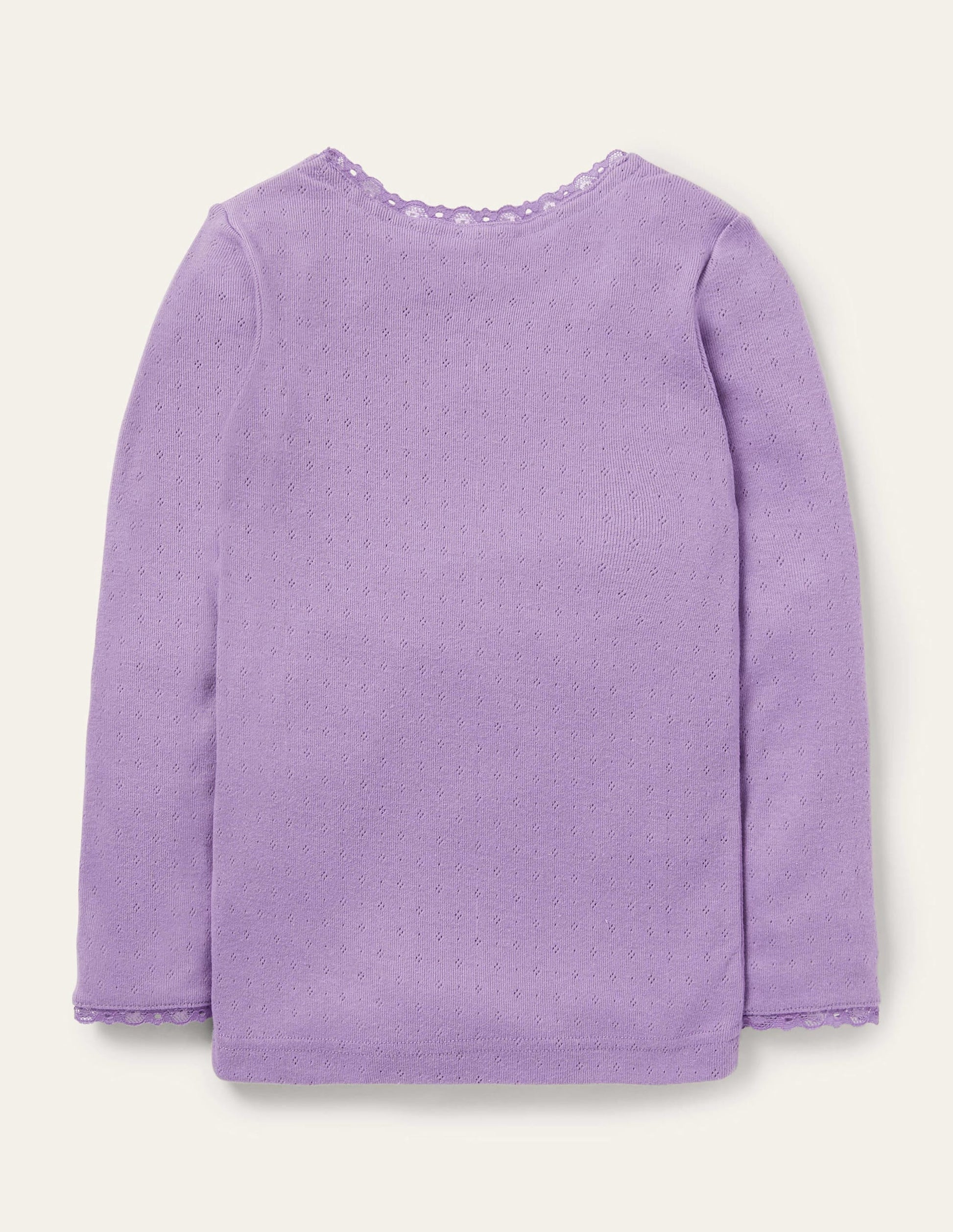 Supersoft Pointelle T-shirt-Aster Purple-2