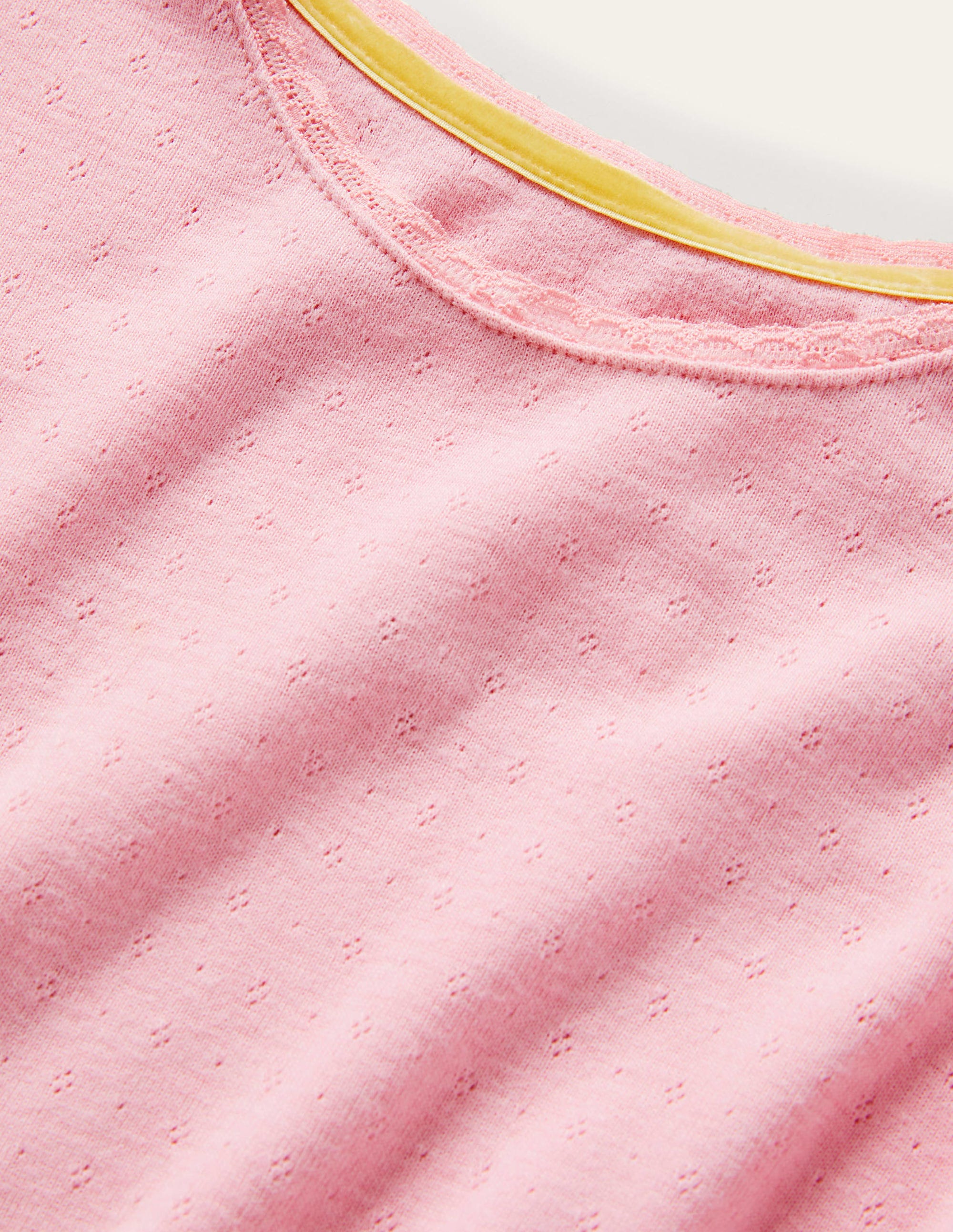 Supersoft Pointelle T-shirt-Formica Pink - Image 3