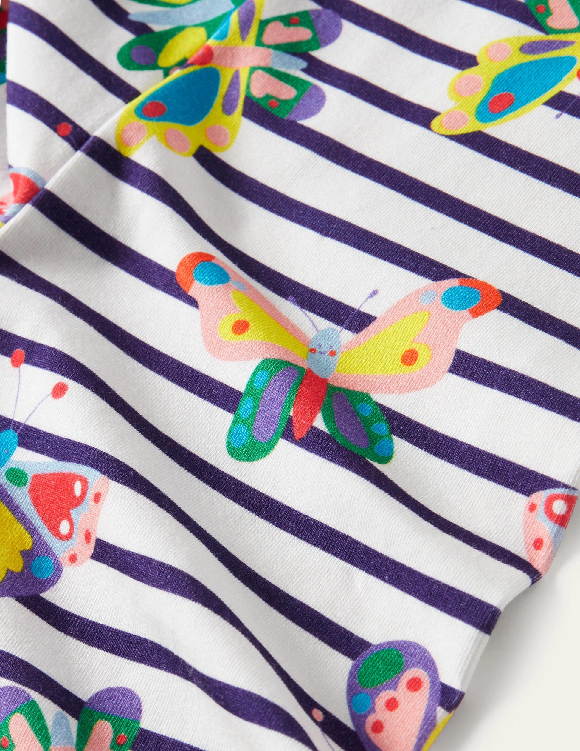 Fun Leggings-Multi Butterfly Stripe-3