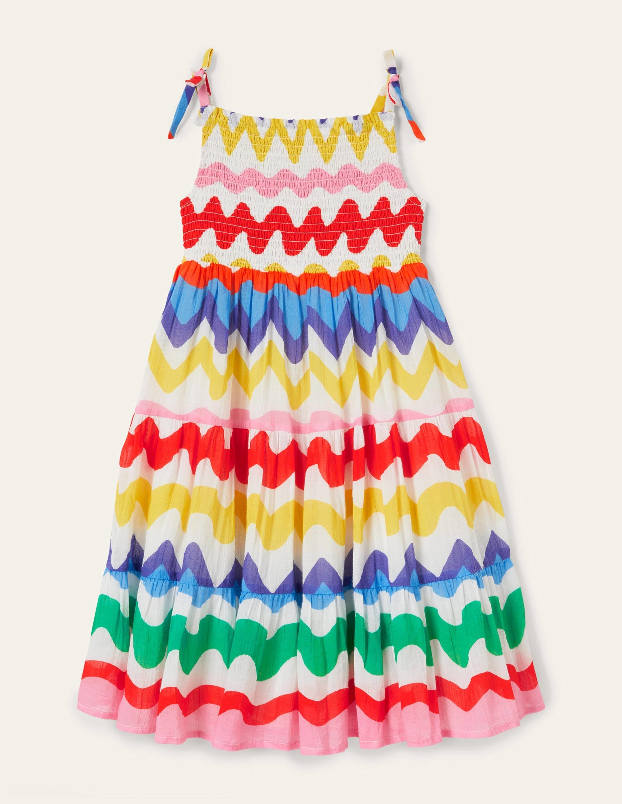Tiered Sun Dress-Multi Ric-rac - Image 2