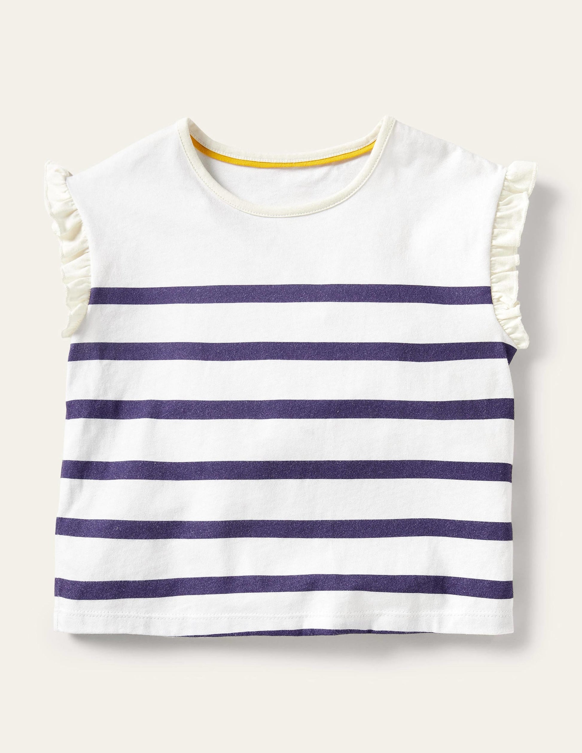 Faye Jersey Top-Starboard Navy/ Ivory-1