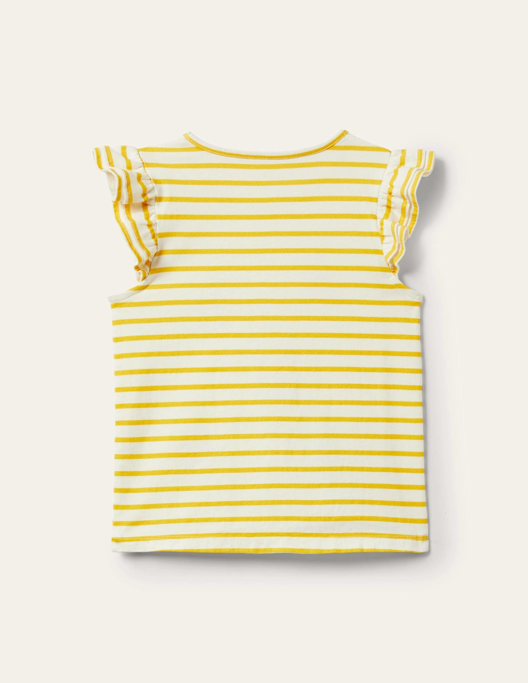 Ruffle Interest logo T-shirt-Daffodil Yellow Fairies - Image 2