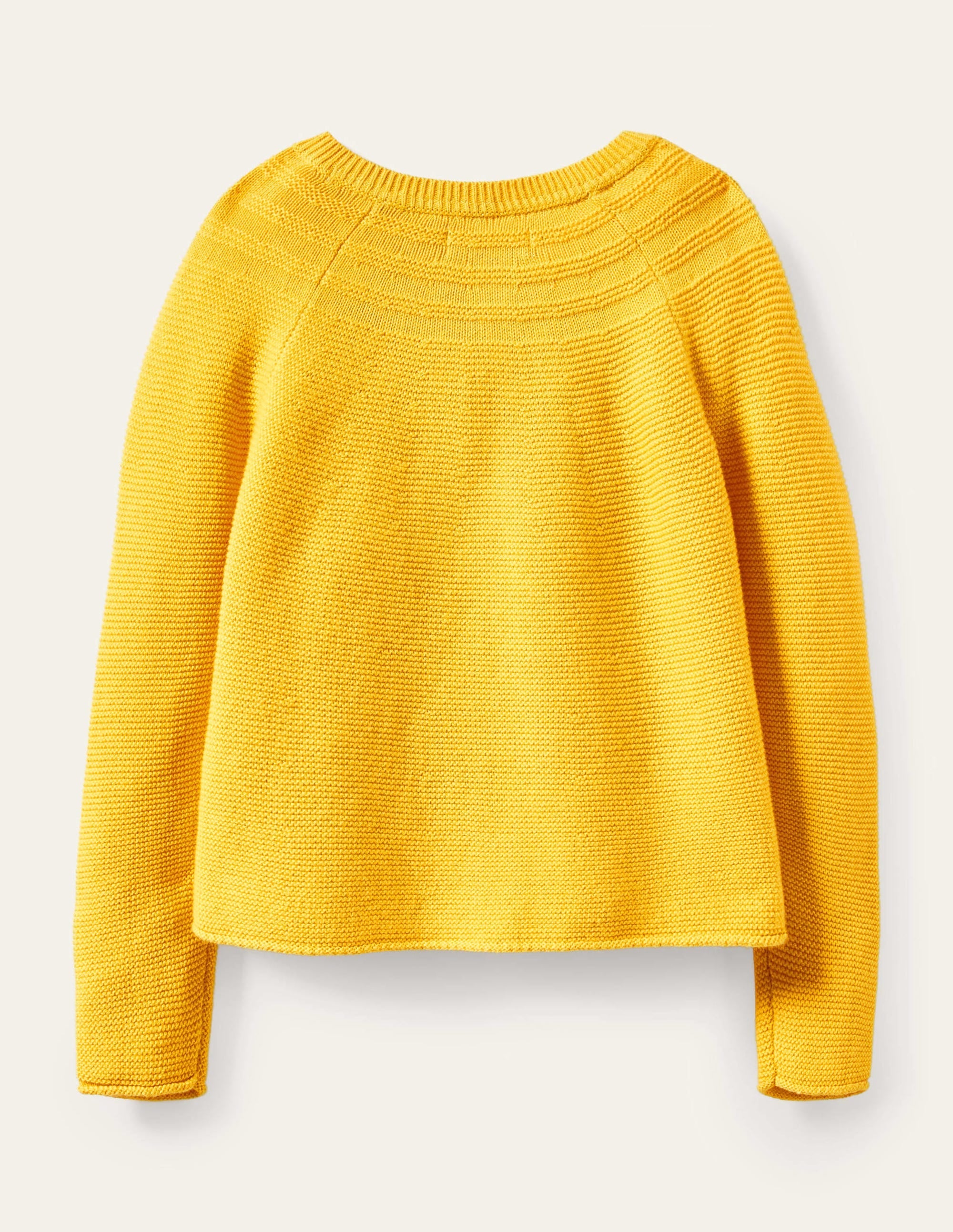 Cotton Cashmere Mix Cardigan-Sweetcorn Yellow - Image 2