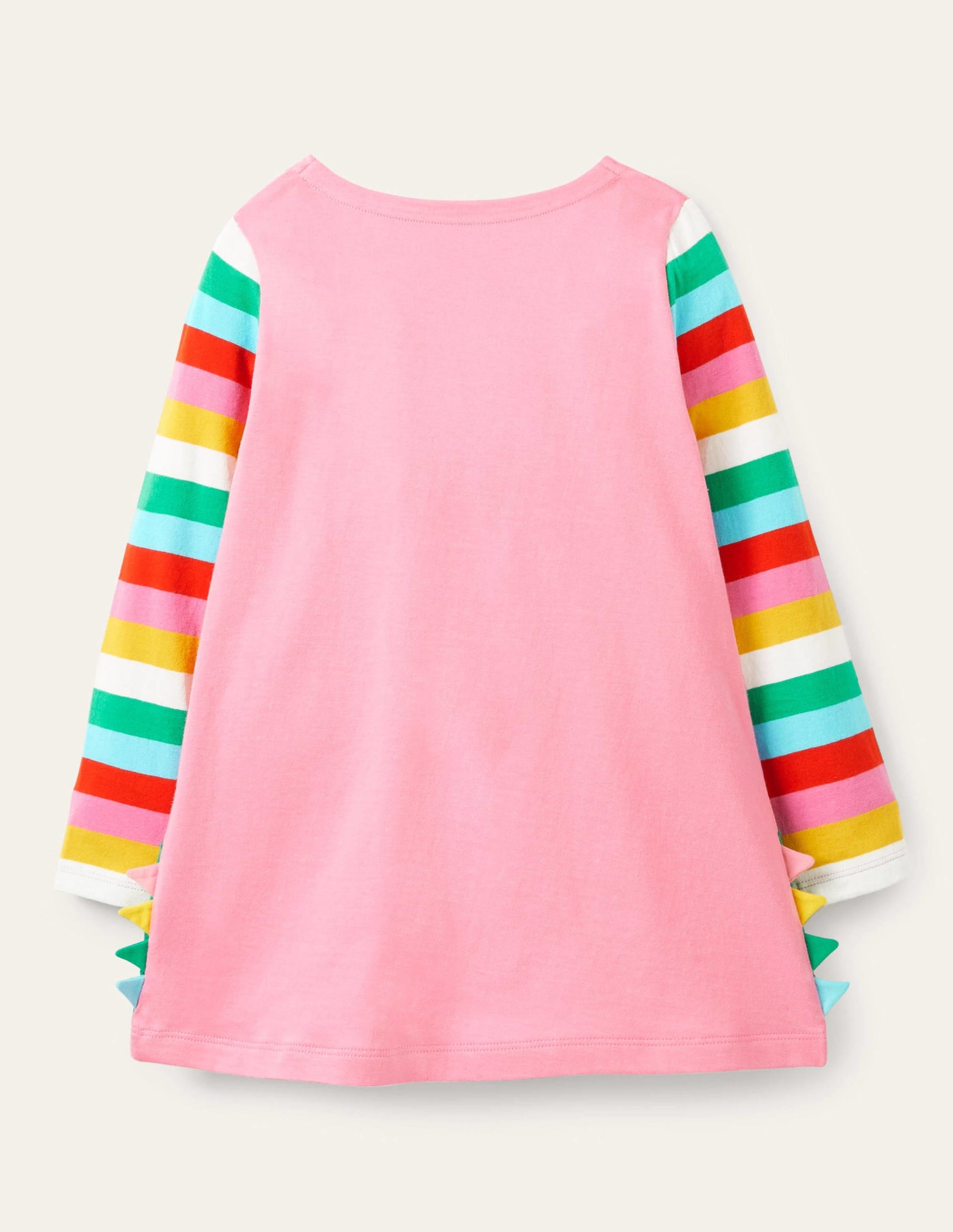 Fun Appliqué Tunic-Pink Lemonade Dinosaur-2