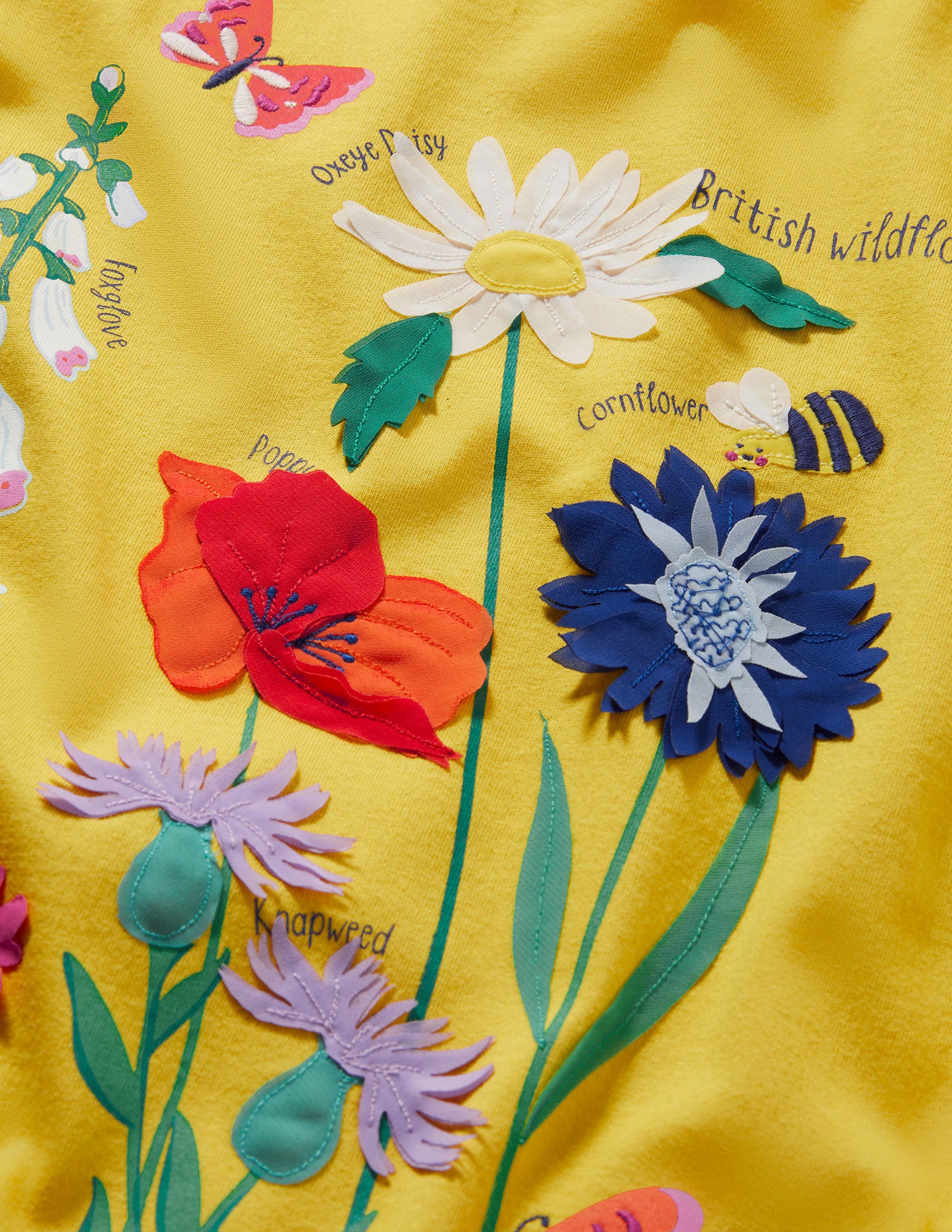 Flutter Fun Fact T-shirt-Daffodil Yellow Flowers - Image 3