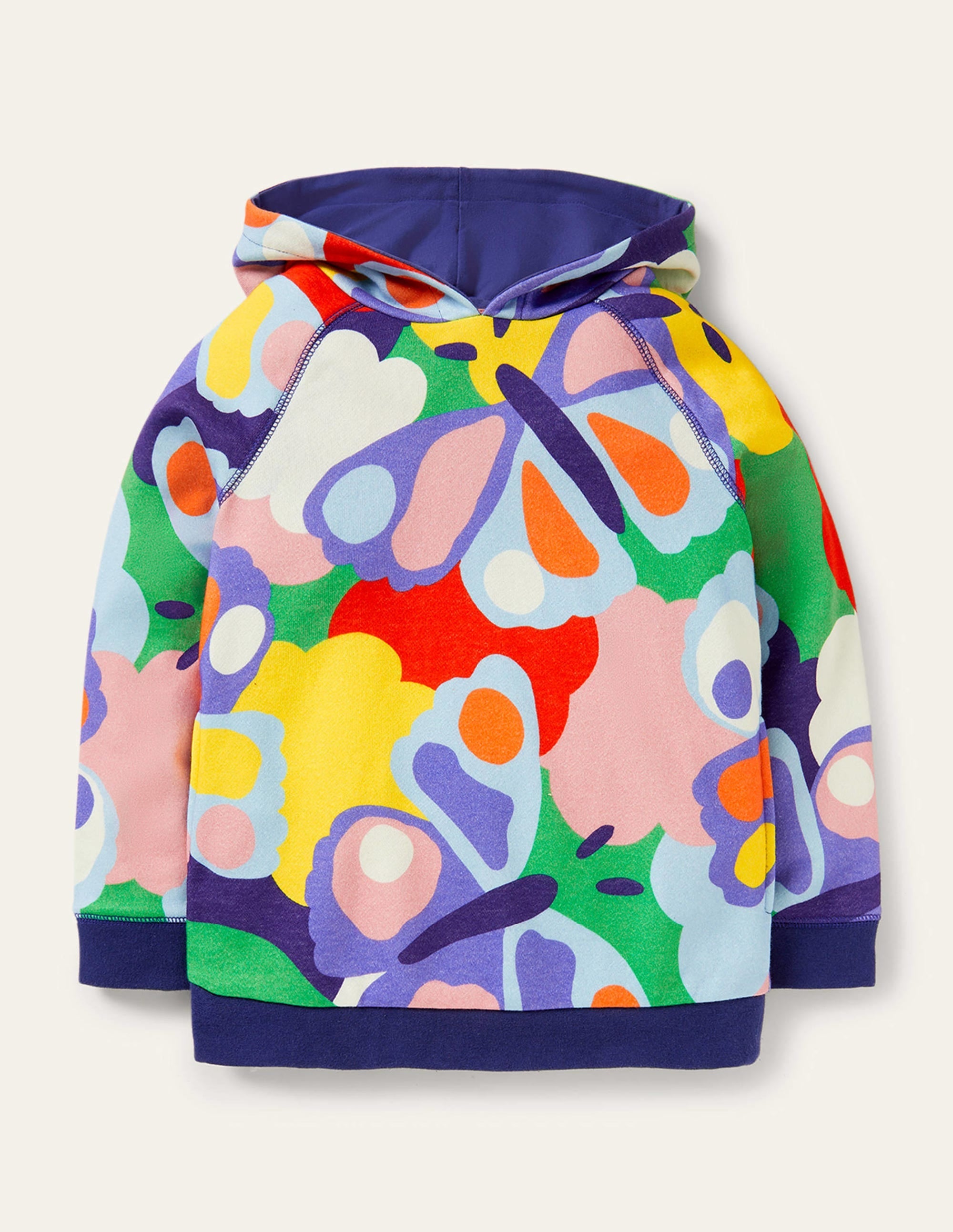 Printed Hoodie-Multi Bonkers Butterfly - Image 1