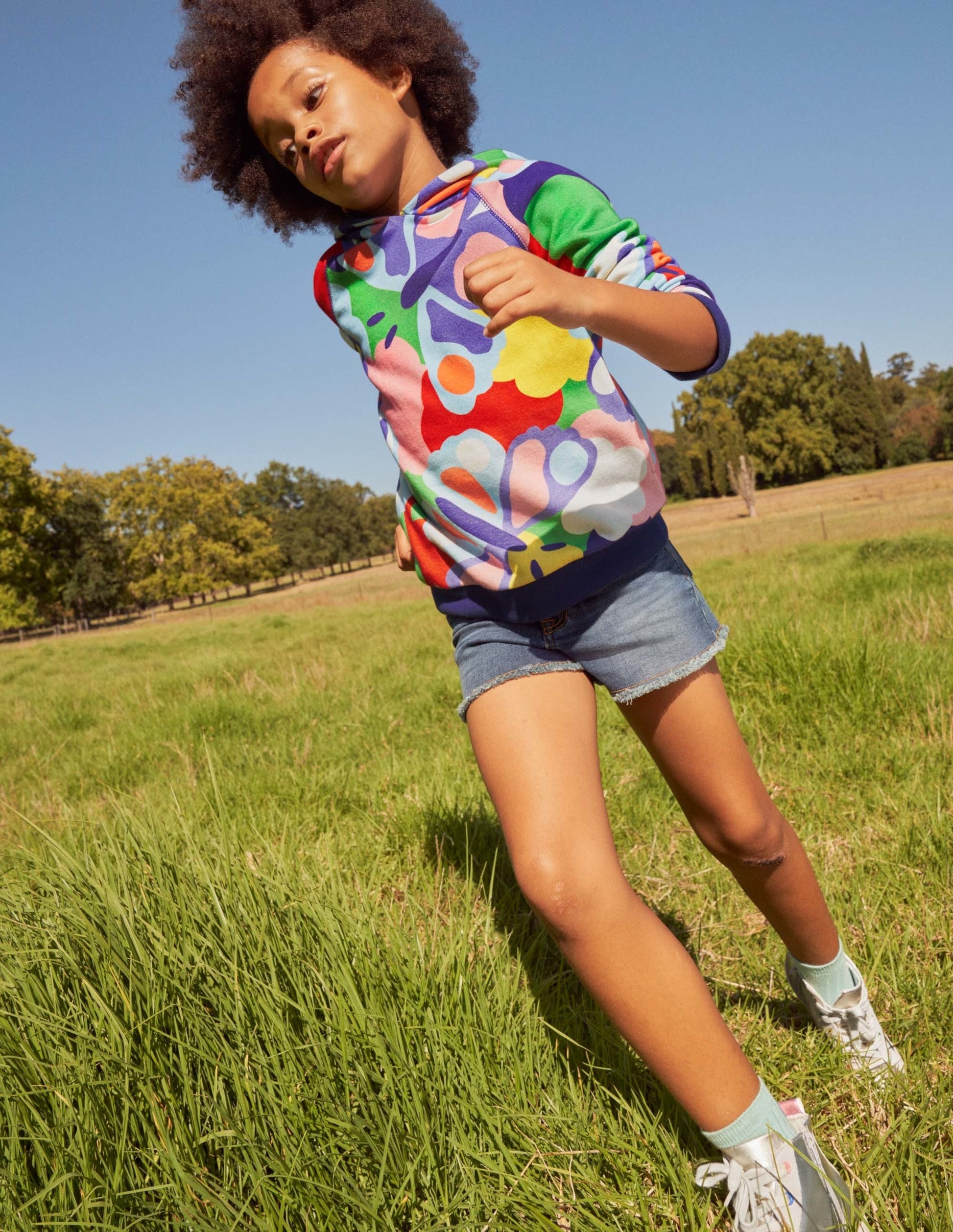 Printed Hoodie-Multi Bonkers Butterfly-4