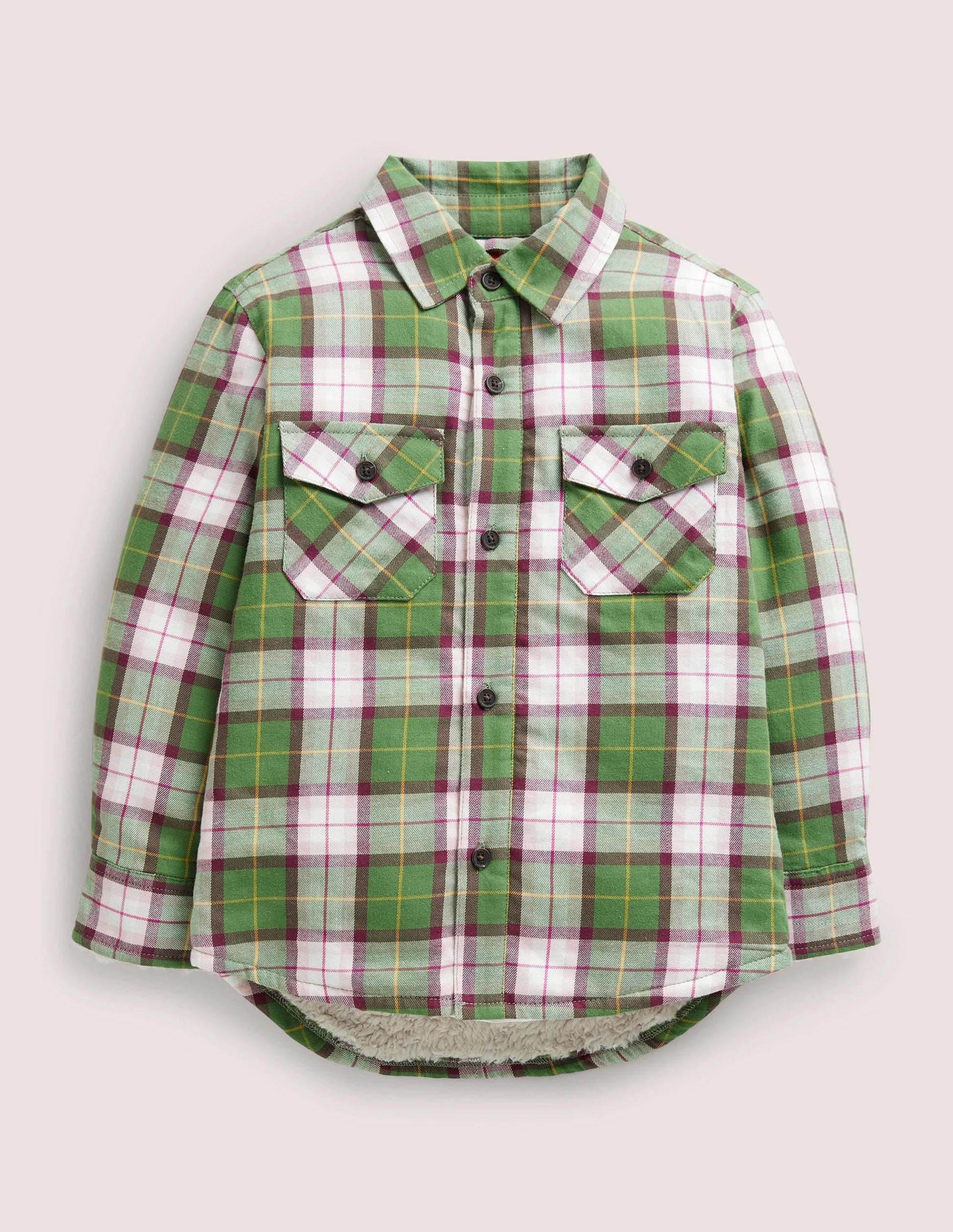 Woven Shacket-Pink Check-1