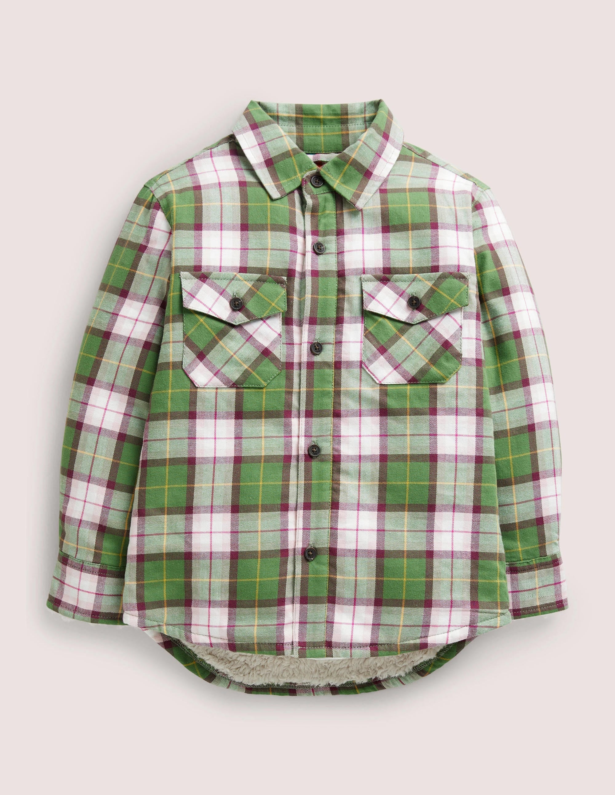 Woven Shacket-Pink Check - Image 1