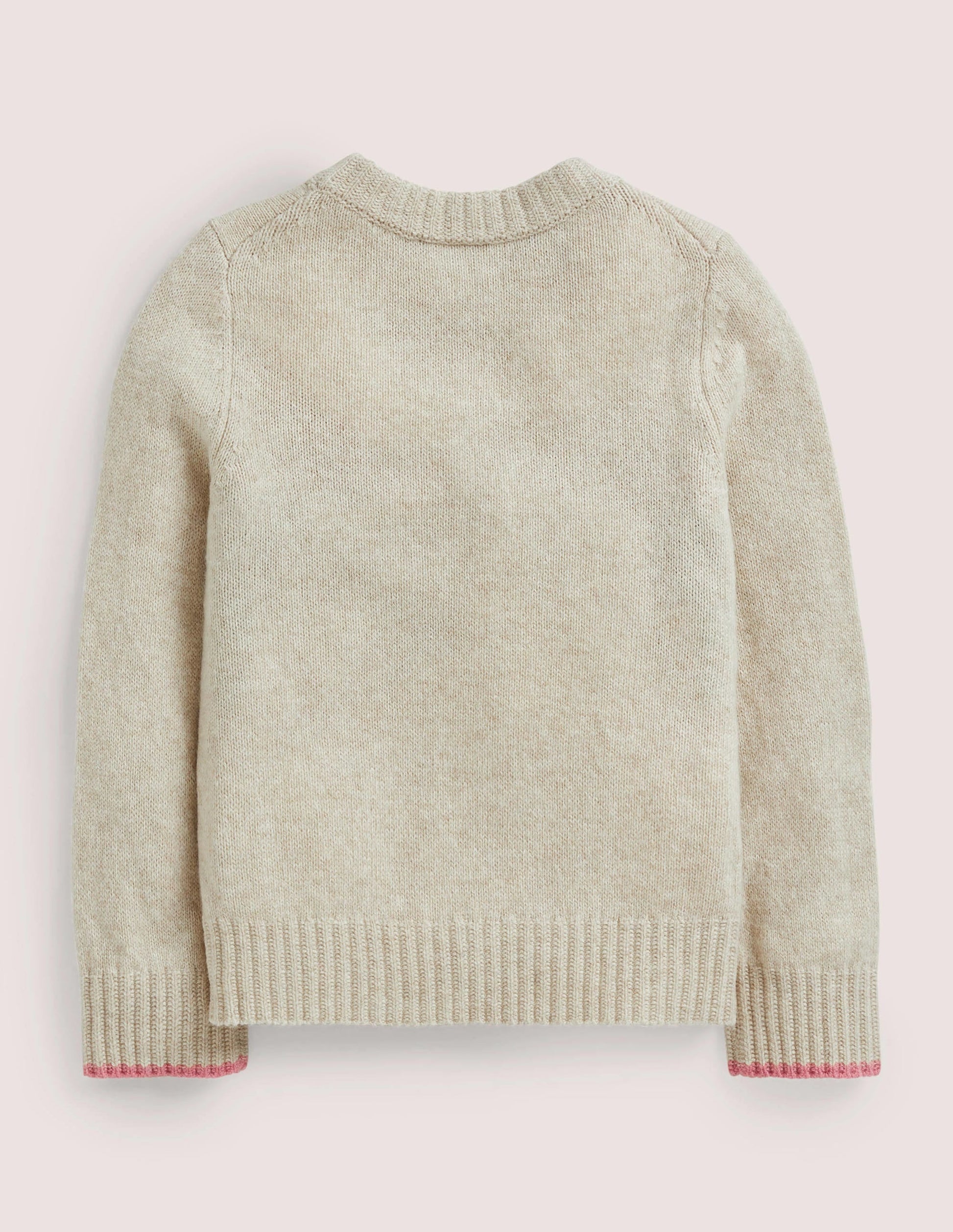 Farm House Jumper-Oatmeal Marl House Scene-2