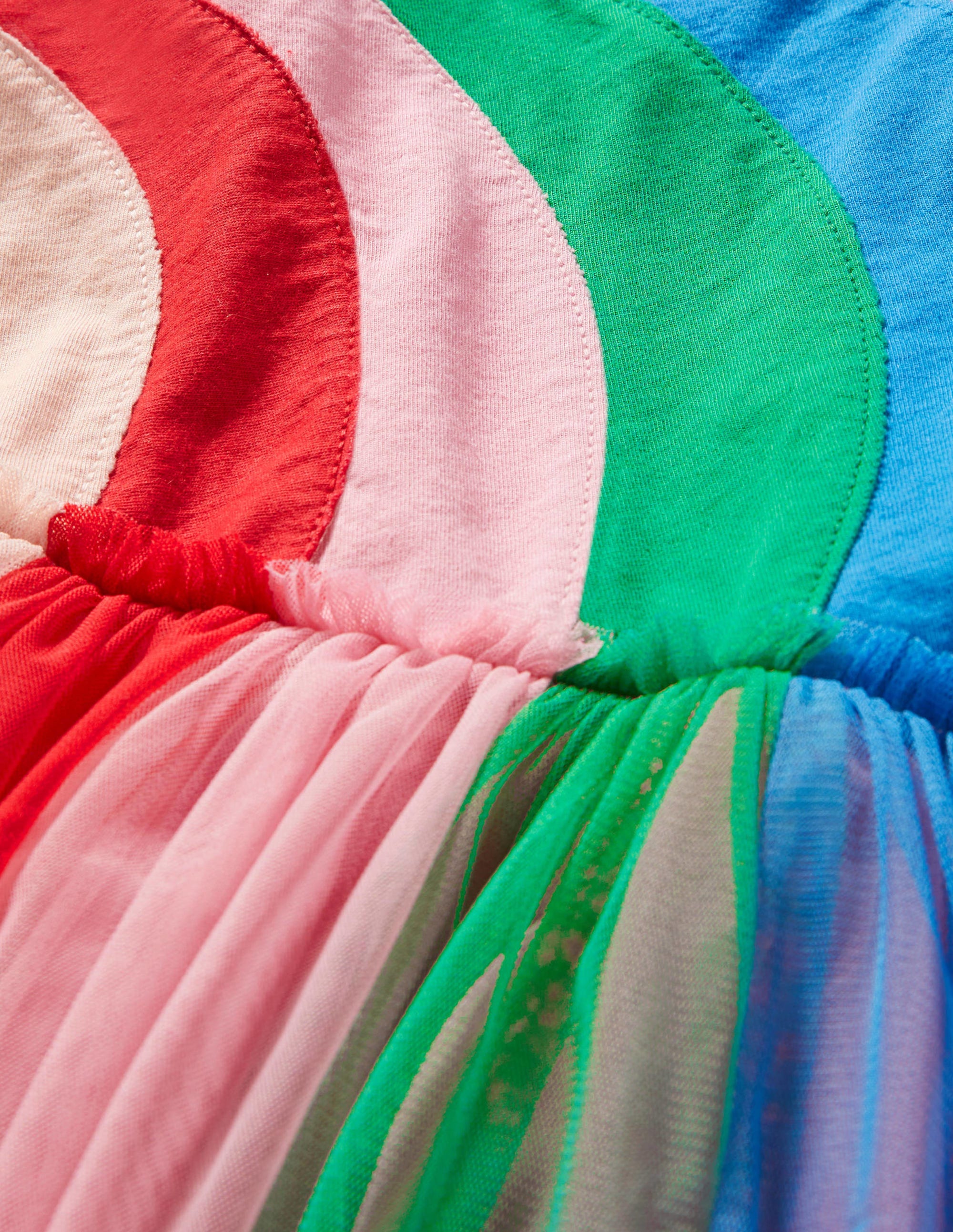 Rainbow Tulle Dress-Tickled Pink Rainbow - Image 3