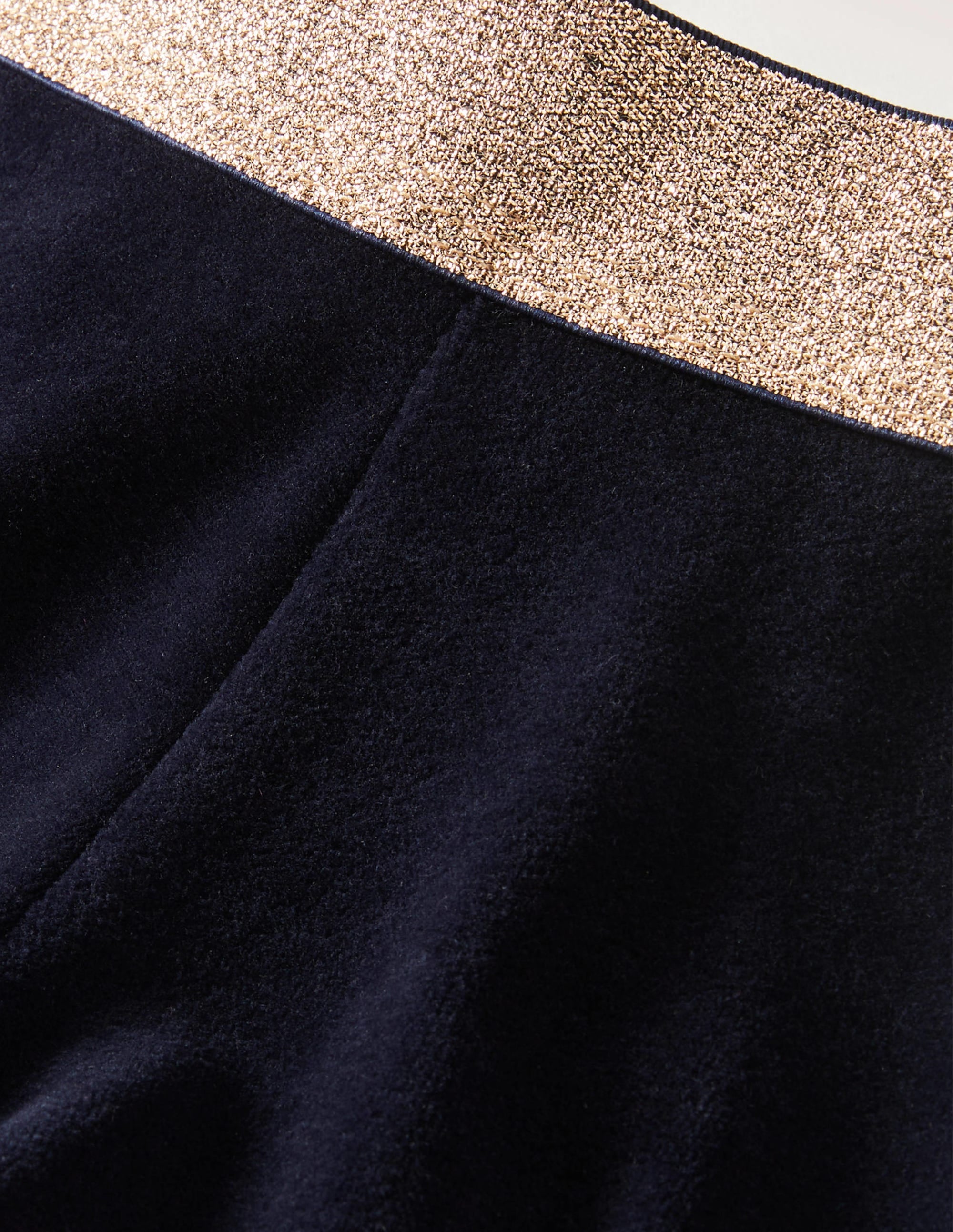 Sparkle Waist Velvet Leggings-Midnight Blue - Image 3