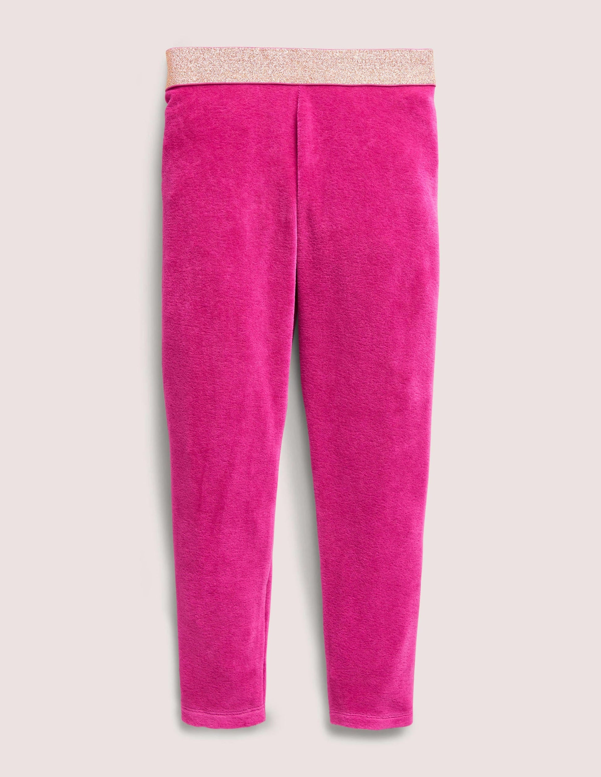 Sparkle Waist Velvet Leggings-Pink Yarrow-1