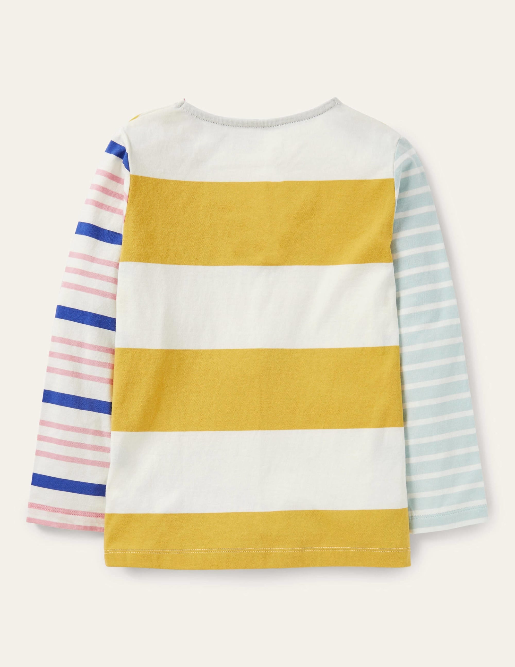 Repurposed Breton T-shirt-Rainbow Multi - Image 2